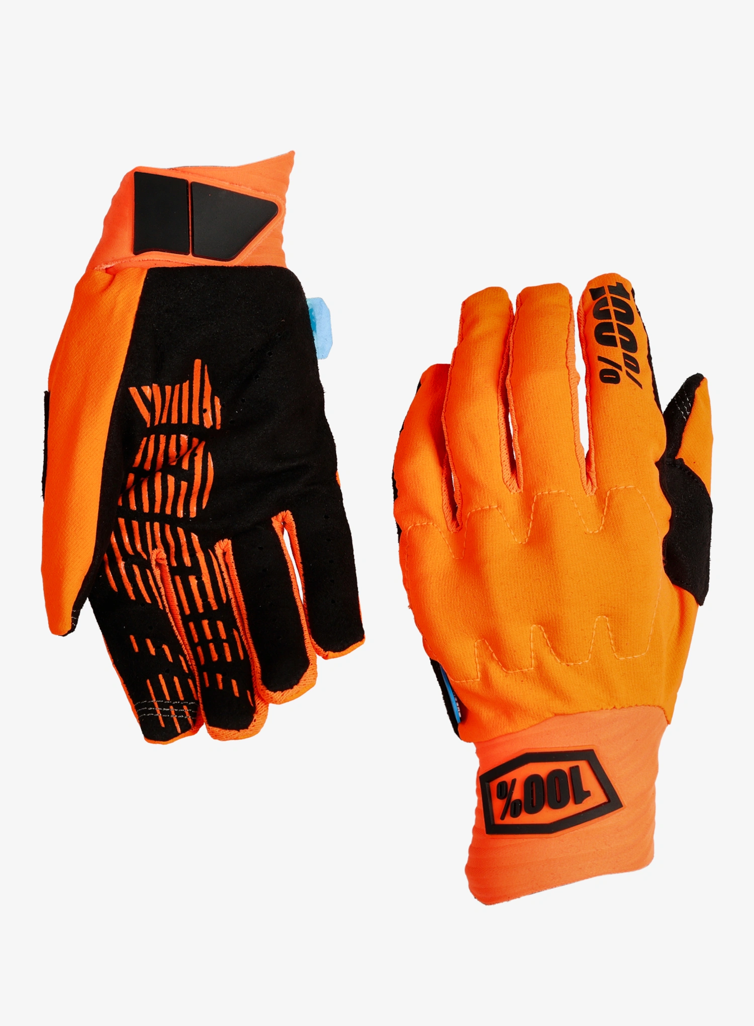 Rukavice na kolo 100% Cognito Smart Shock - fluo orange