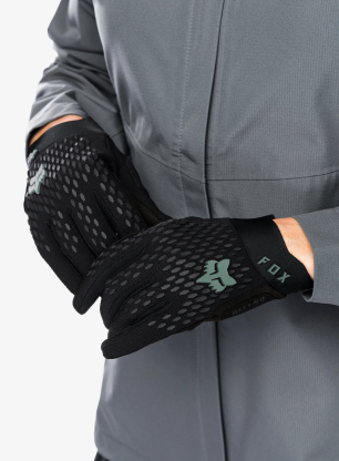 Cyklistické rukavice dámské Fox Defend Glove - black/black