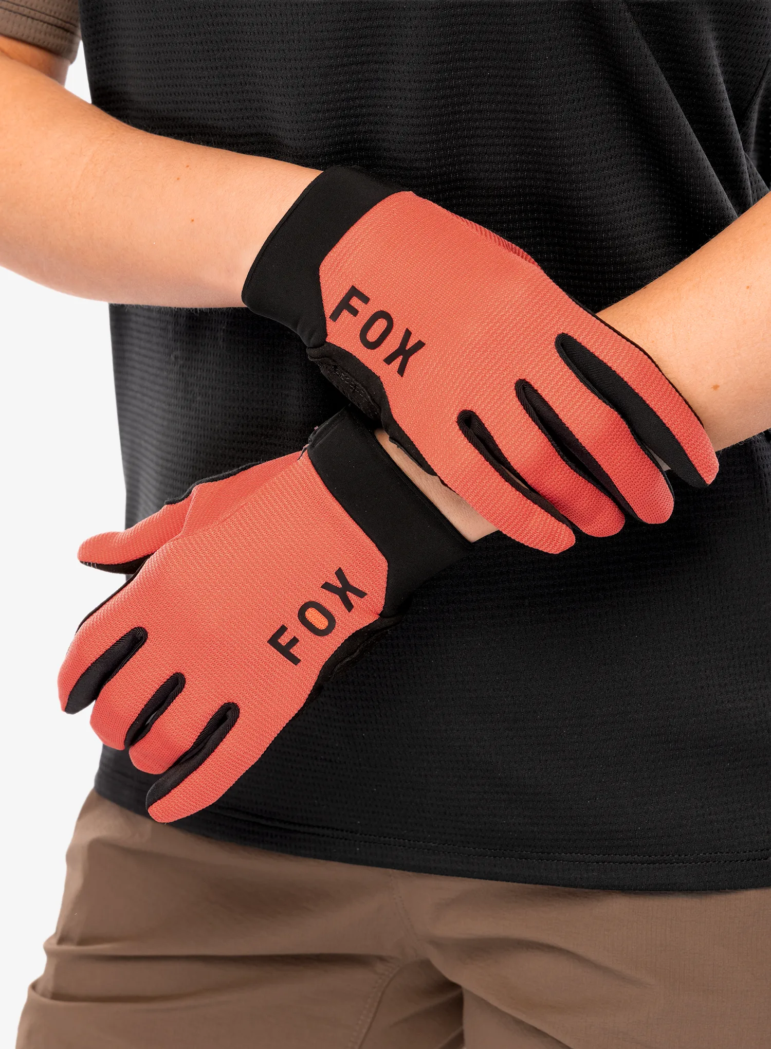 Cyklistické rukavice dámské Fox Ranger Glove Gel - salmon