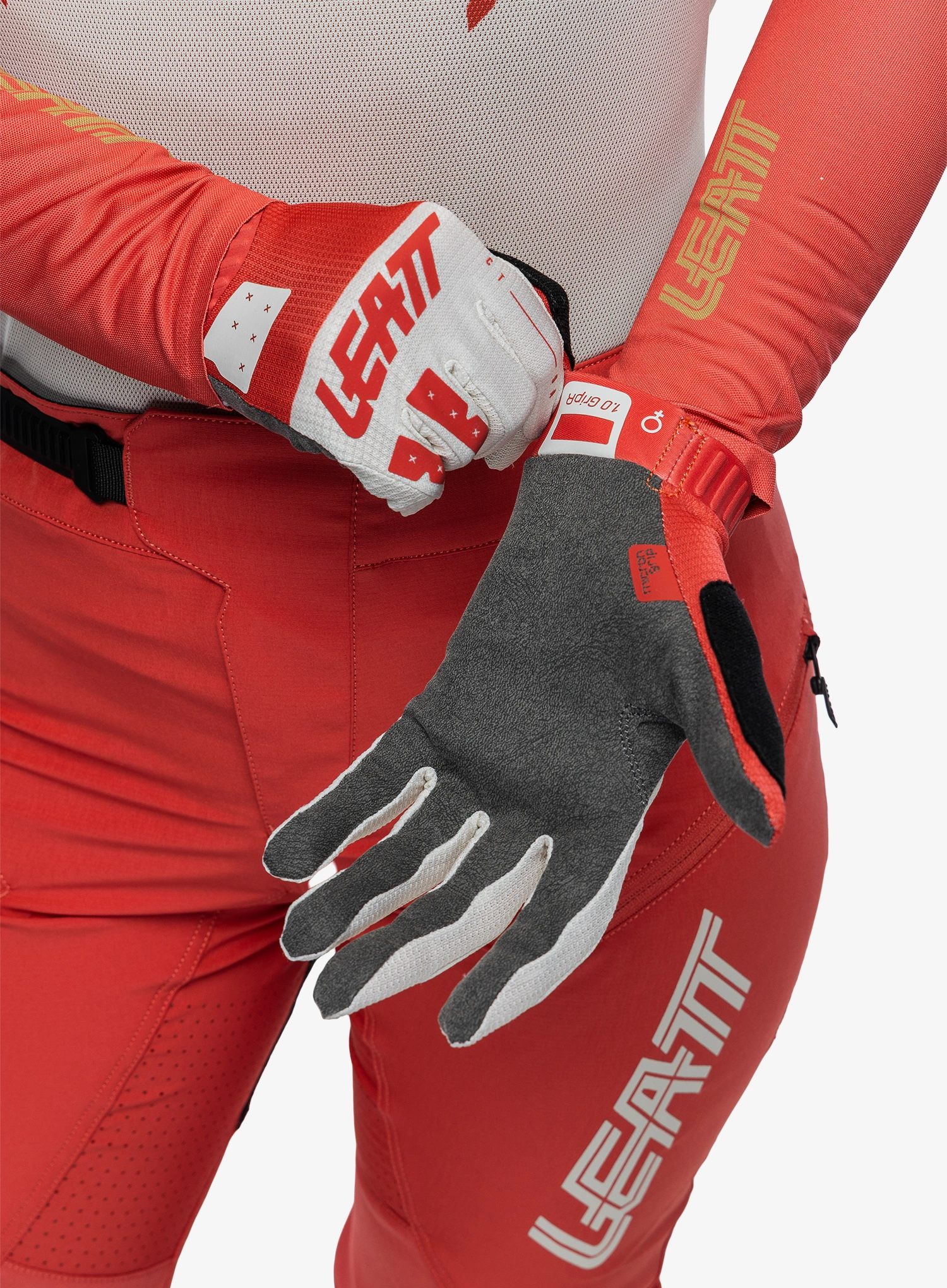 Cyklistické rukavice dámské Leatt Glove MTB 1.0 GripR - dusty red