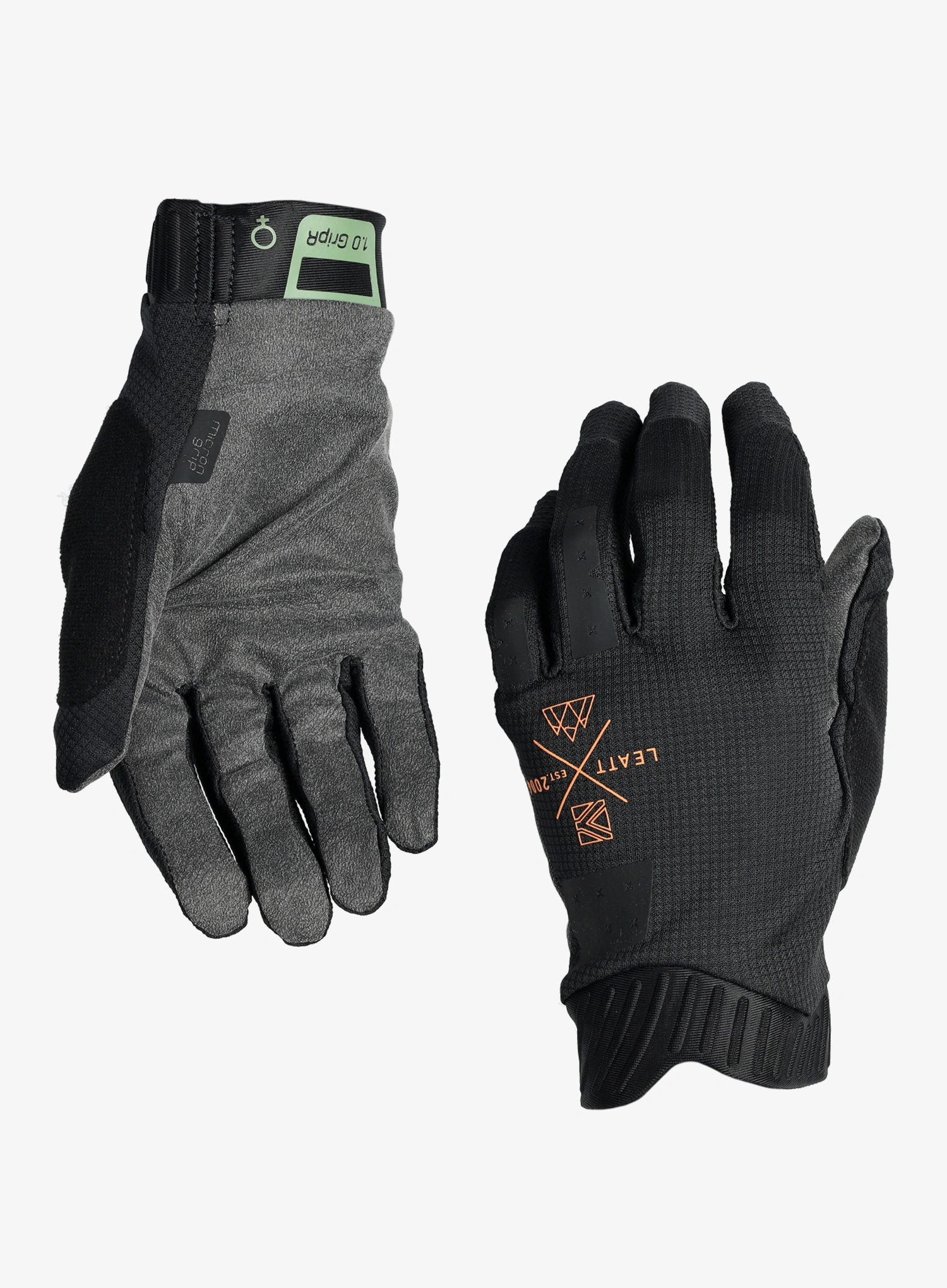 Cyklistické rukavice dámské Leatt Glove MTB 1.0 GripR - stealth/stealth