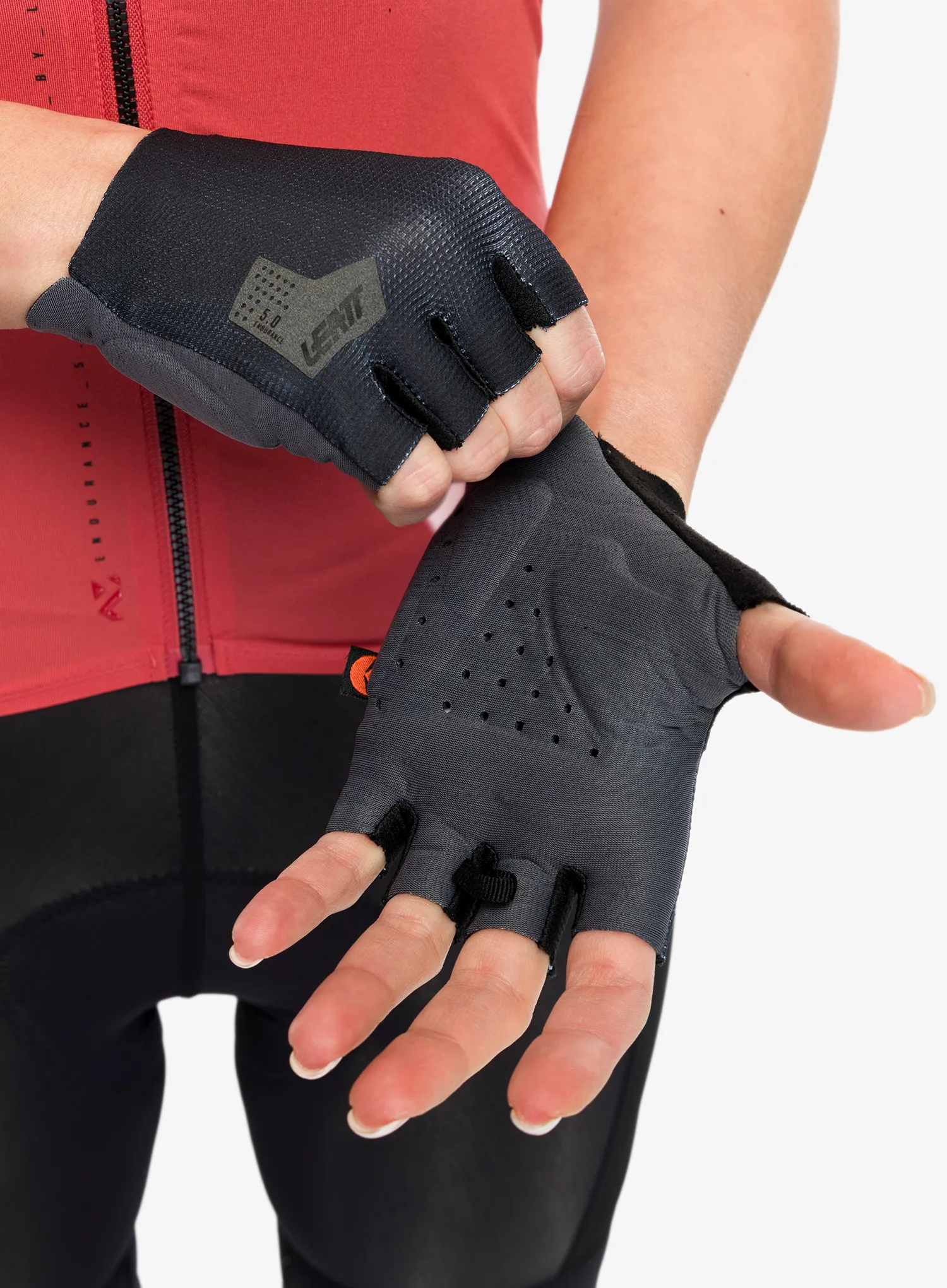 Cyklistické rukavice dámské Leatt Glove MTB 5.0 Endurance - black/grey