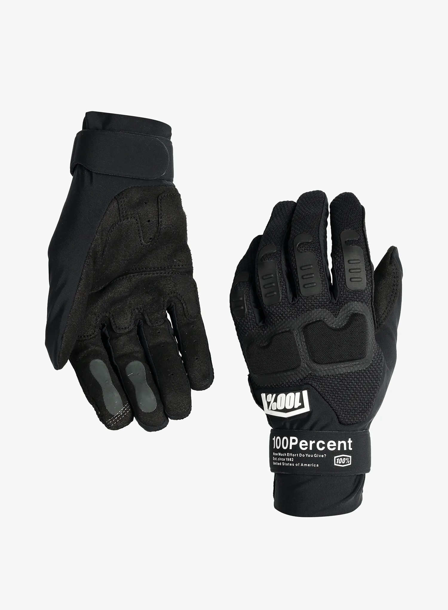 Cyklistické rukavice 100% Langdale Gloves - black