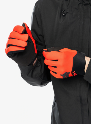 Rukavice na kolo Fox Defend Wind Offroad Glove - fluo red