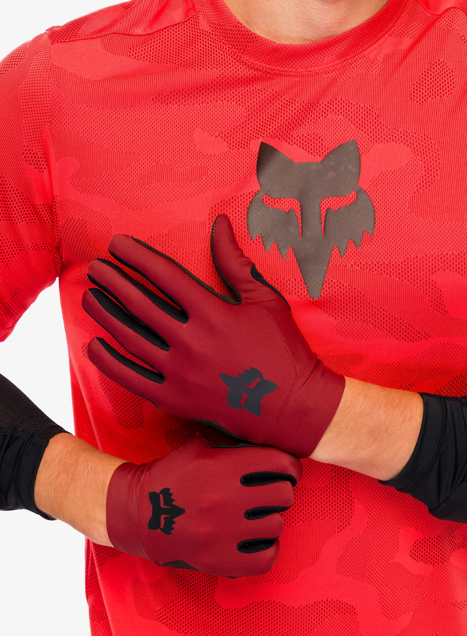 Rukavice na kolo Fox Flexair Glove - rust
