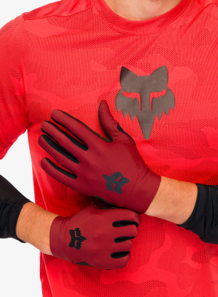 Rukavice na kolo Fox Flexair Glove - rust