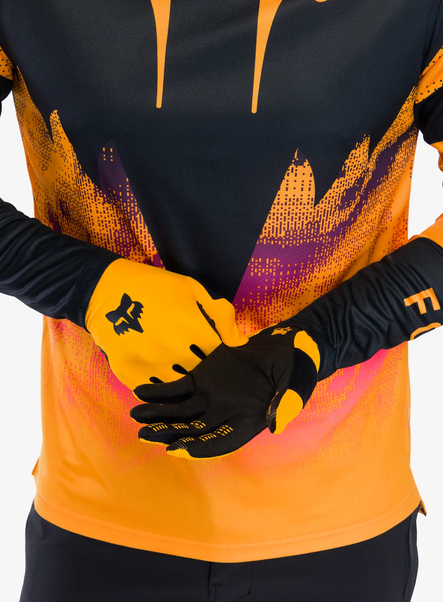 Rukavice na kolo Fox Flexair Glove - tangerine