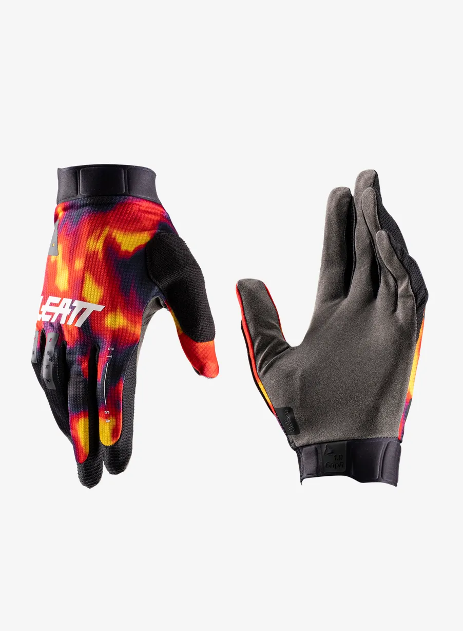 Rukavice na kolo Leatt Glove MTB 1.0 GripR - heatmap red