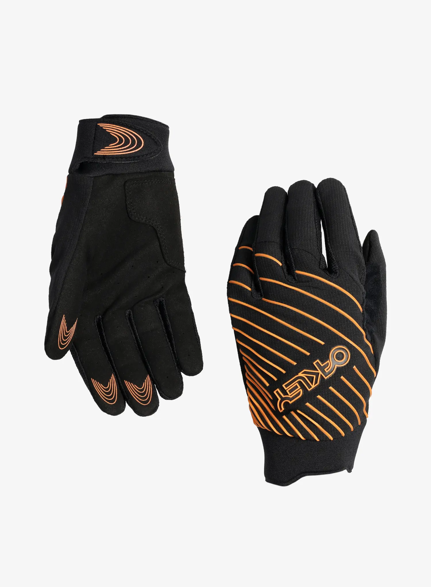 Rukavice na kolo Oakley Drop In MTB Glove 2.0 - blackout/soft orange