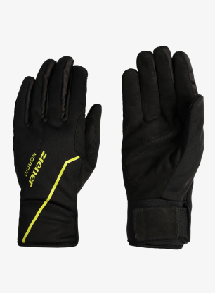 Softshellové rukavice Ziener Ultimo PR - black/lime