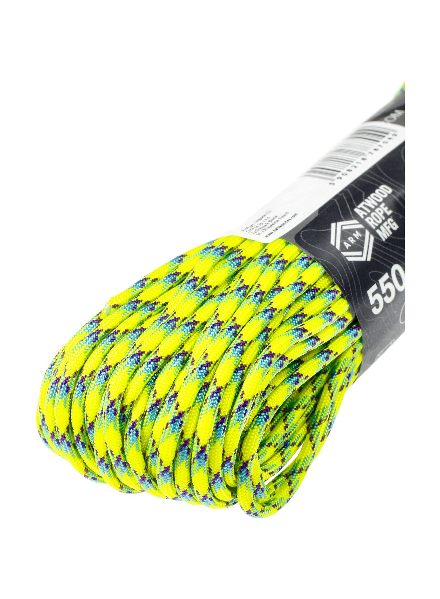 Pomocná šňůra Atwood Rope MFG 550 Paracord 30 m - xanthoria