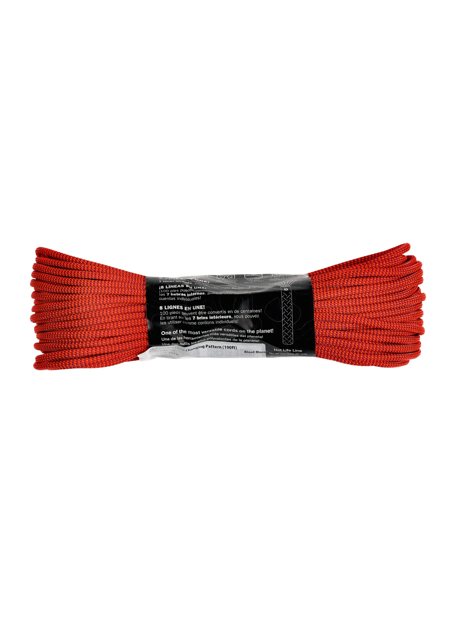 Pomocná šňůra Atwood Rope MFG 550 Paracord Color Changing Patterns 30 m - blood moon
