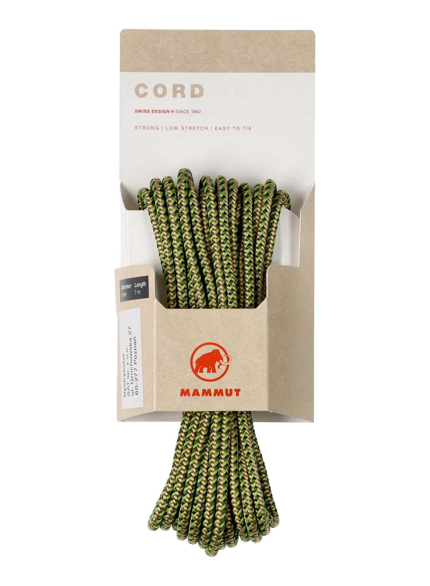 Pomocná šňůra Mammut 4.0 Cord POS 7 m - green/green