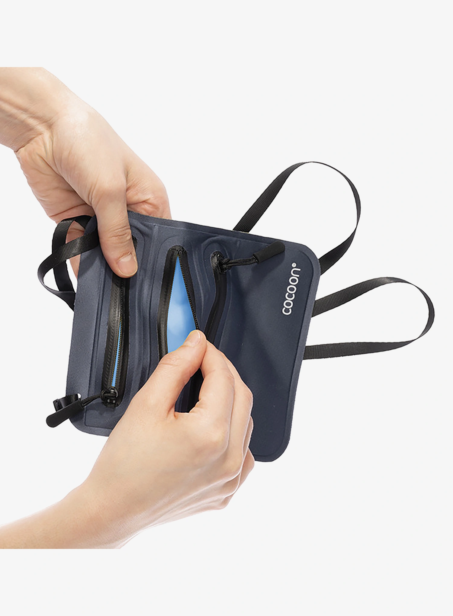 Kapsička na krk Cocoon Secret Neck Wallet - navy/blue