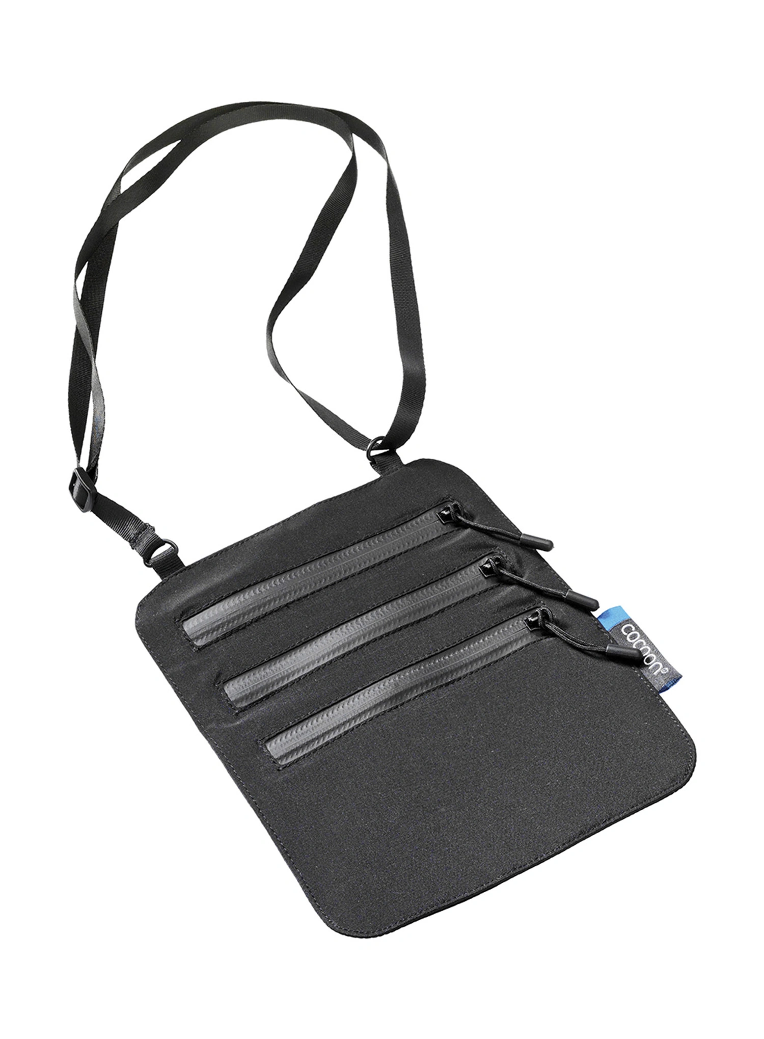 Kapsička na krk Cocoon Secret Neck Wallet - Silk - black