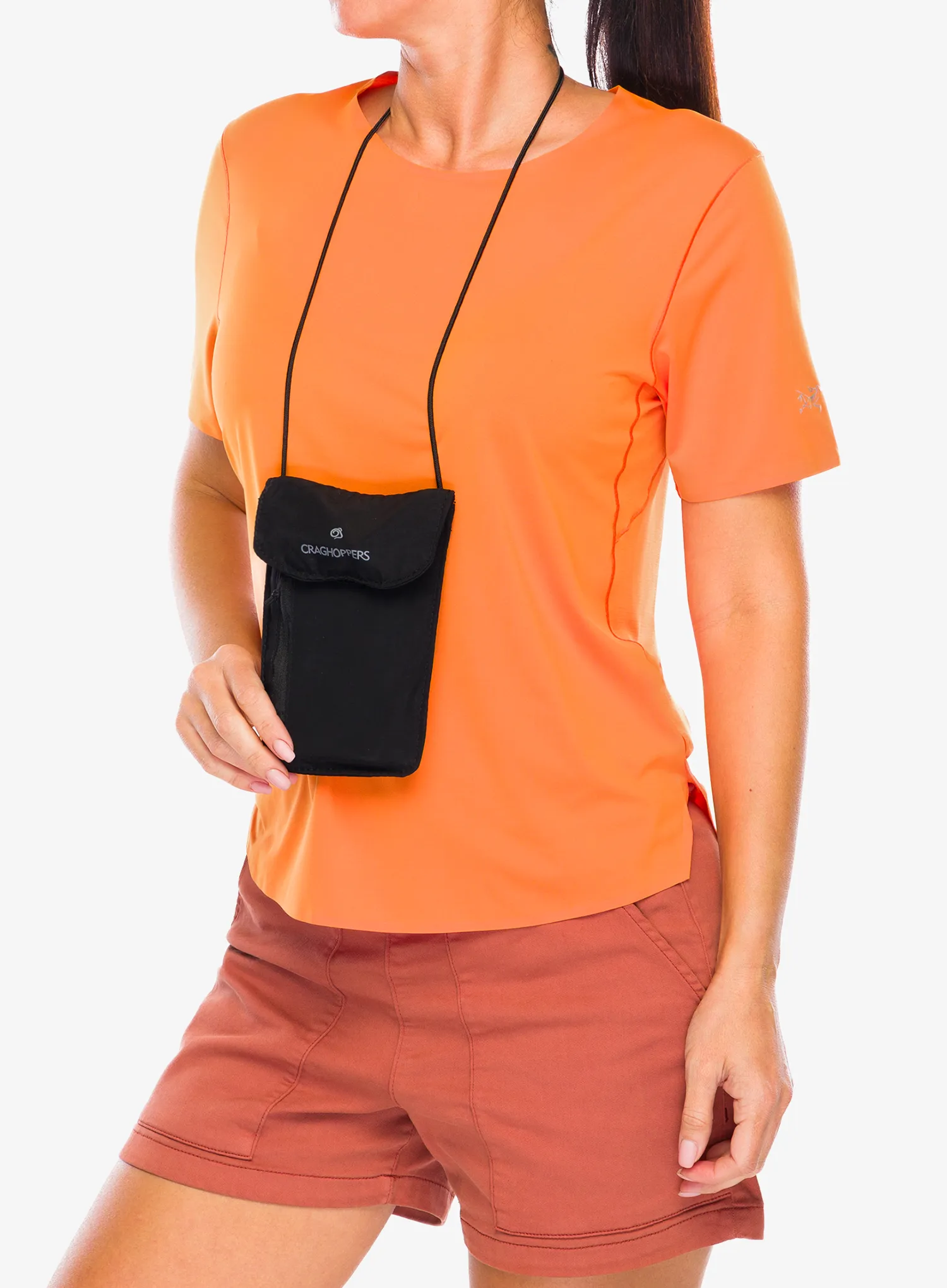 Turistický malý sáček Craghoppers Neck Pouch - black