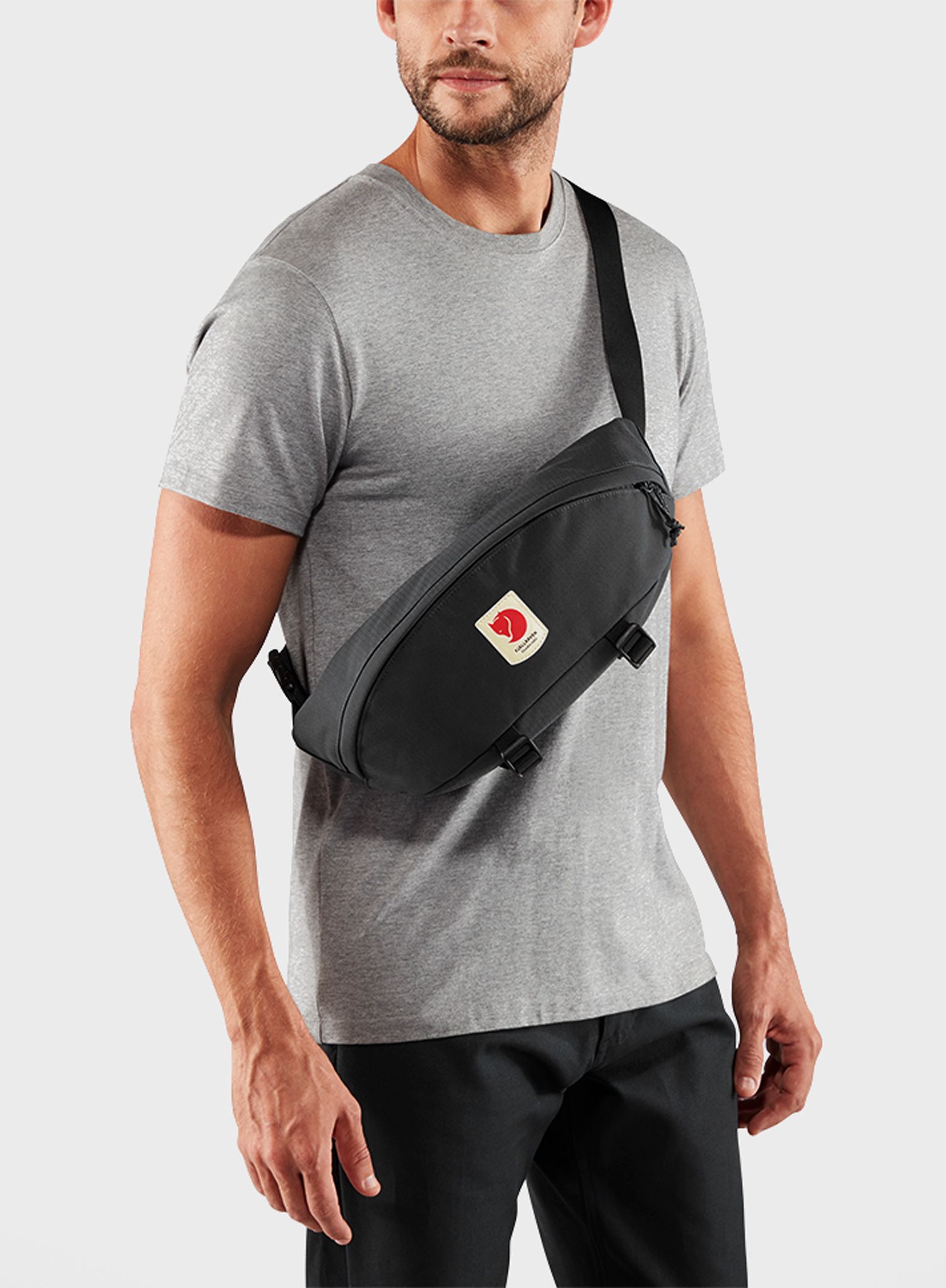 Ledvinka Fjallraven Ulvo Hip Pack Large - black
