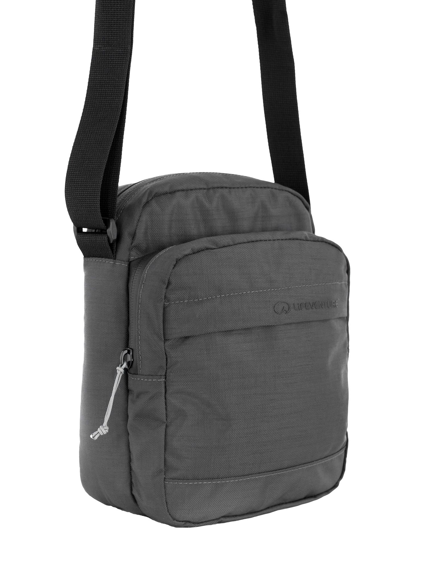 Mala taška Lifeventure Recycled RFiD Shoulder Bag - grey