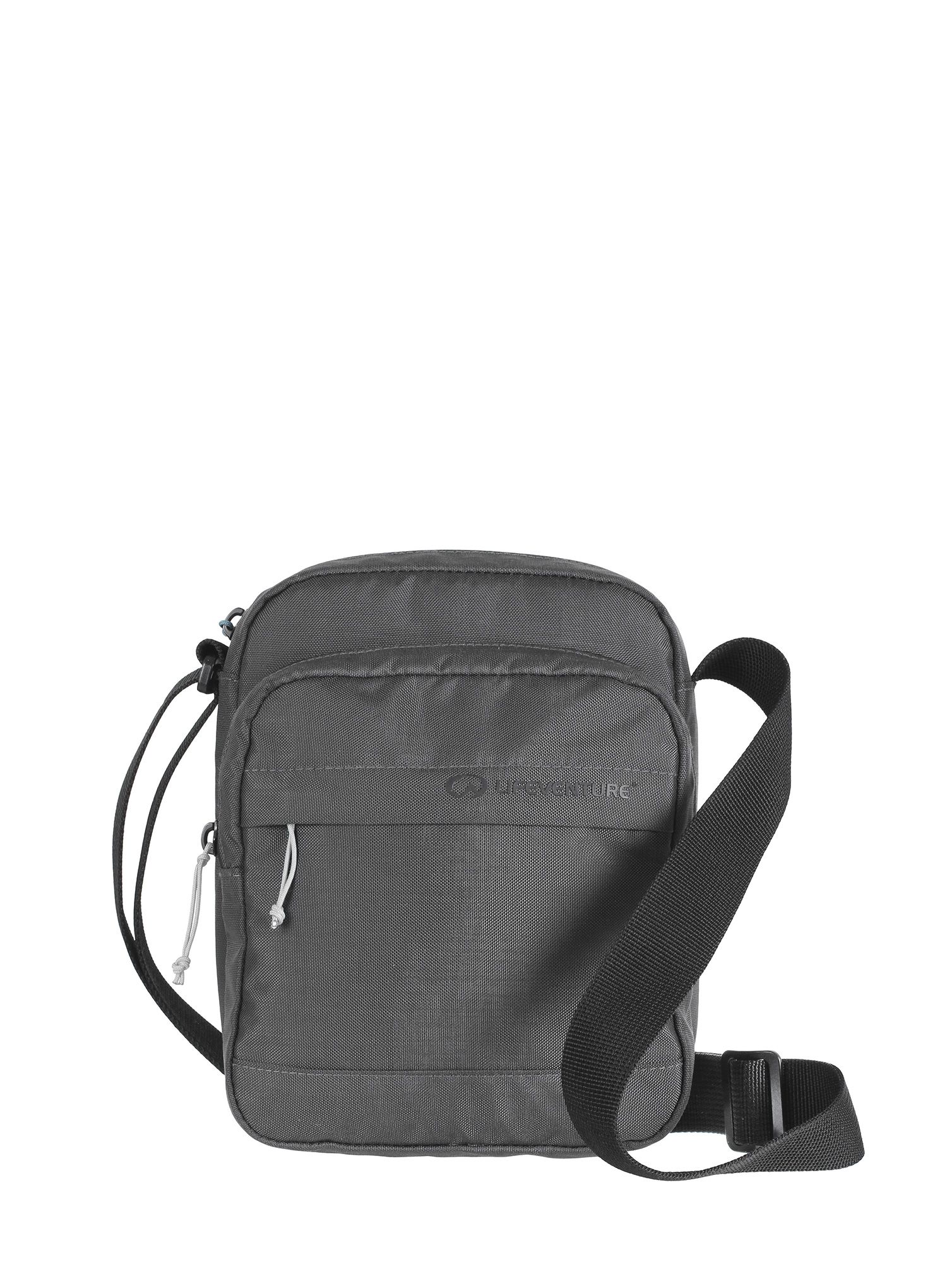 Mala taška Lifeventure Recycled RFiD Shoulder Bag - grey