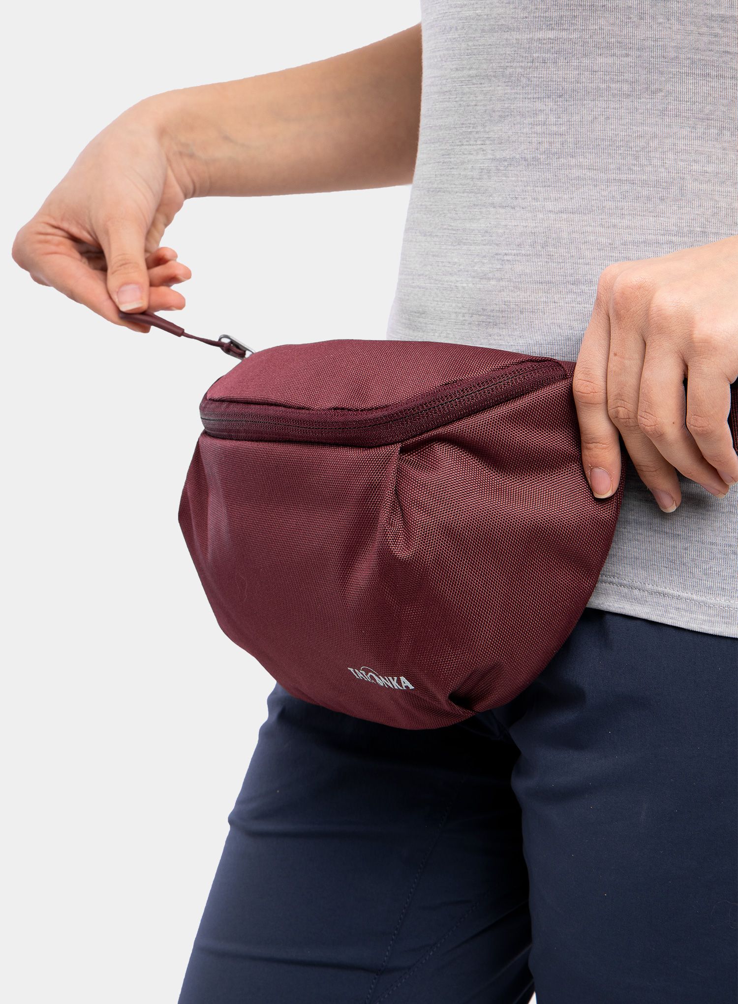 Mala taška Tatonka Hip Belt Pouch - bordeaux red