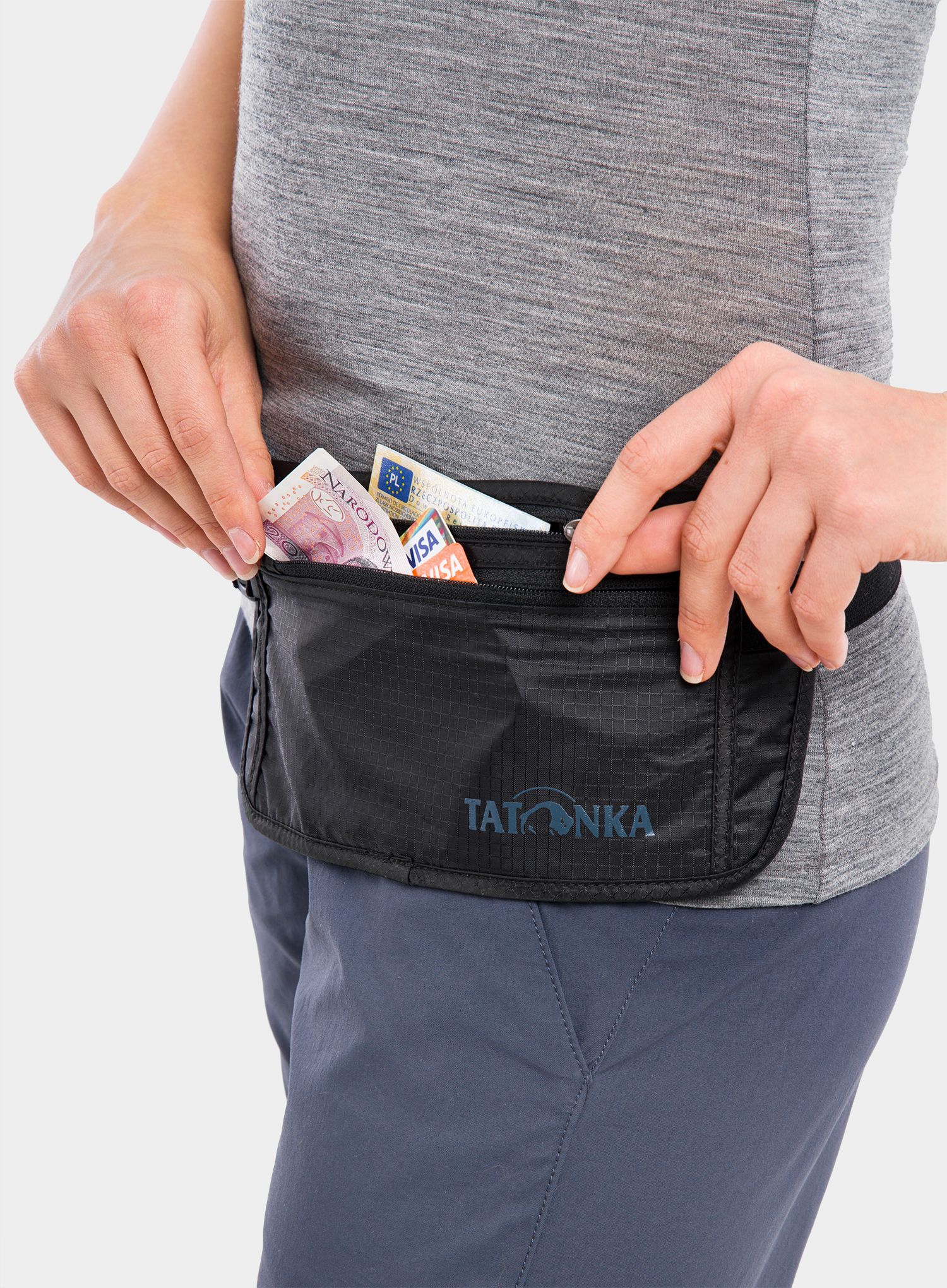 Mala taška Tatonka Skin Moneybelt Int. - black