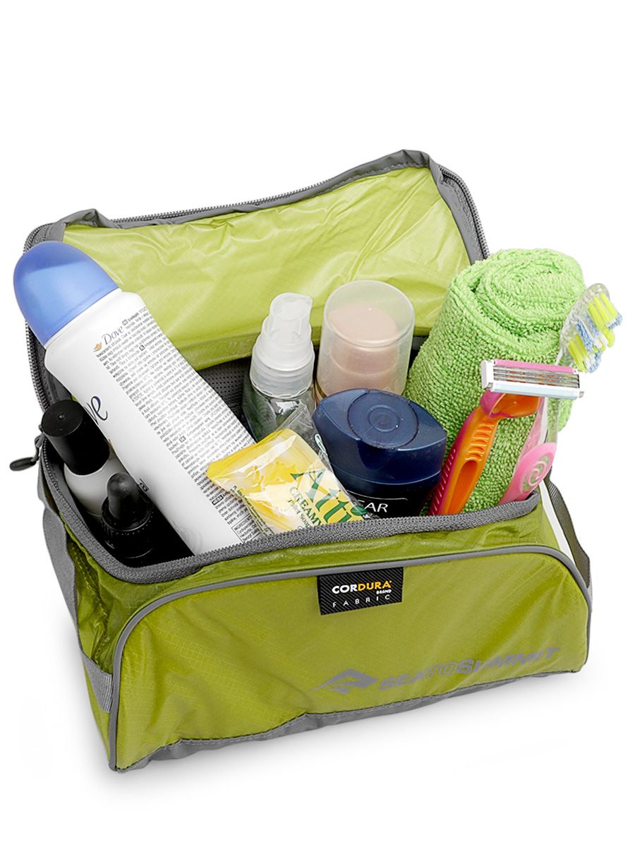 Kosmetická taška Sea To Summit Travelling Light Toiletry Cell - lime/grey