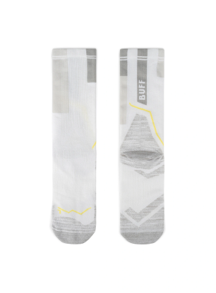 Ponožky na běhání Buff Coolnet Crew Sock CC - white
