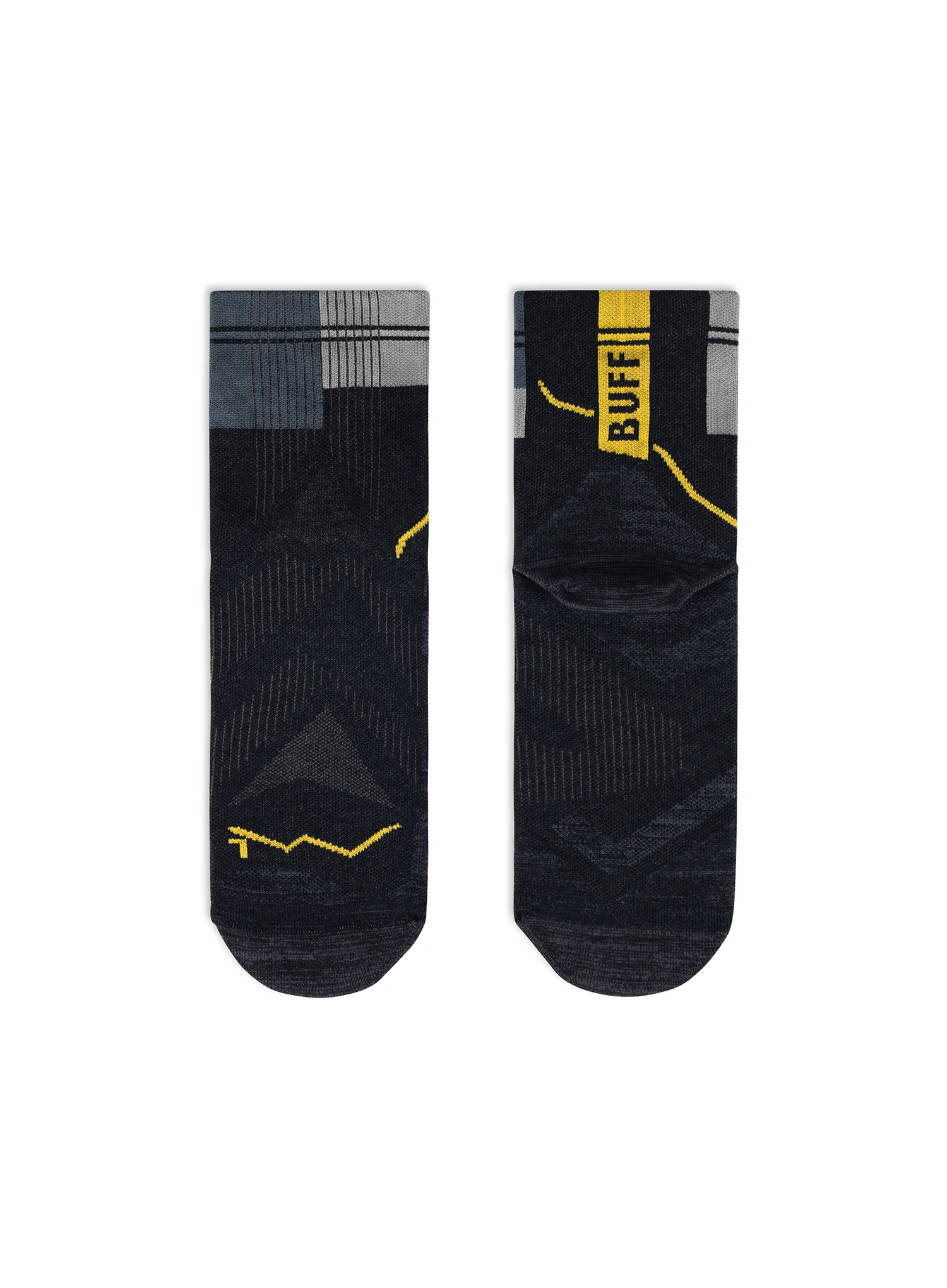 Ponožky na běhání Buff Coolnet Quarter Sock CQ - graphite