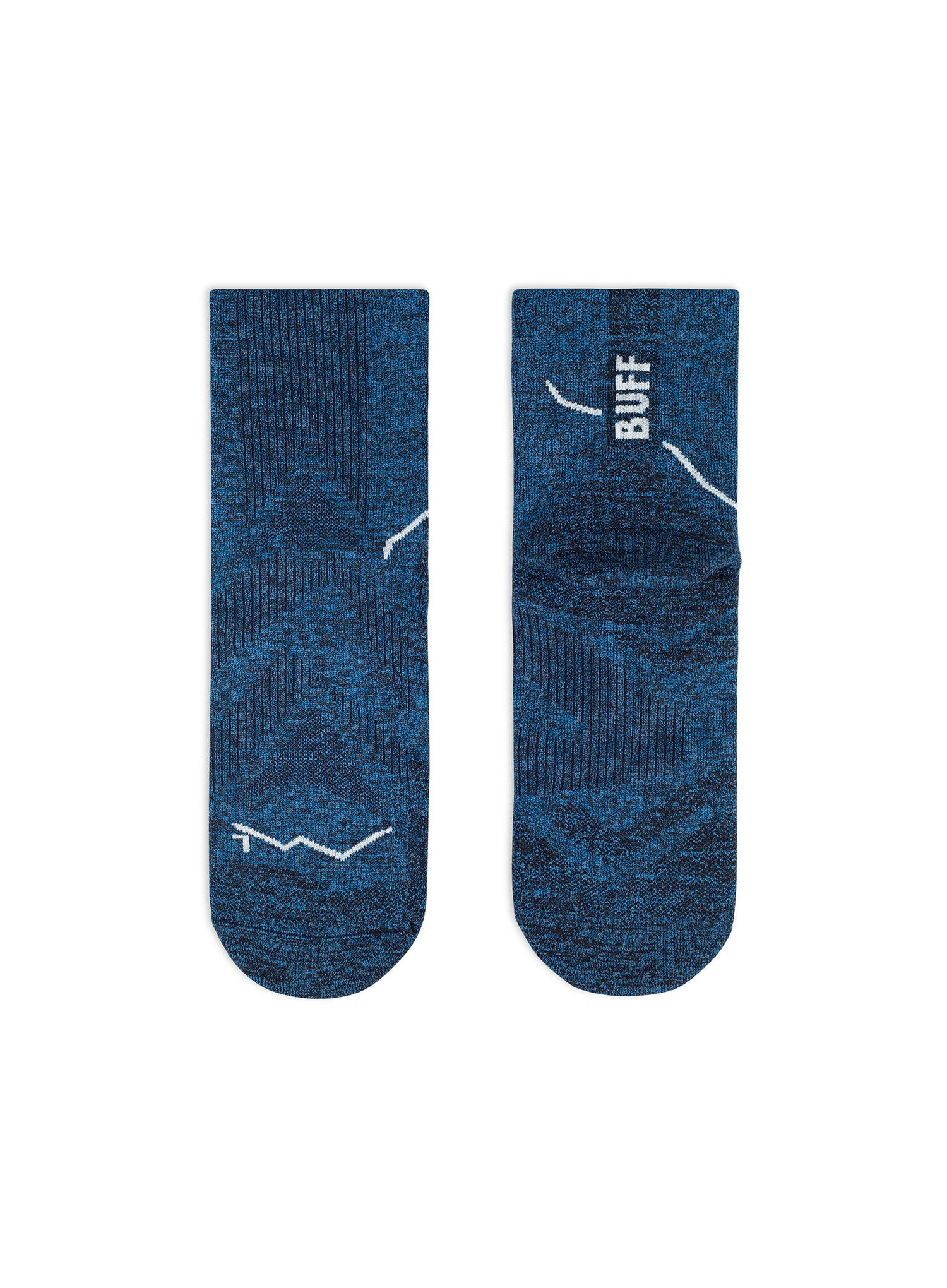 Ponožky na běhání Buff Dryflx Quarter Sock DQ - blue