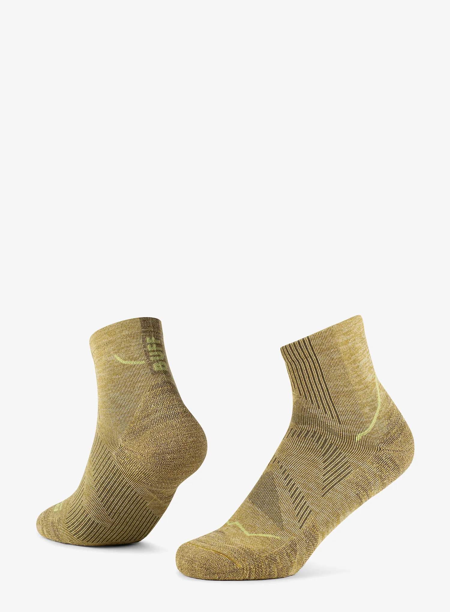 Ponožky na běhání Buff Dryflx Quarter Sock DQ - gingko