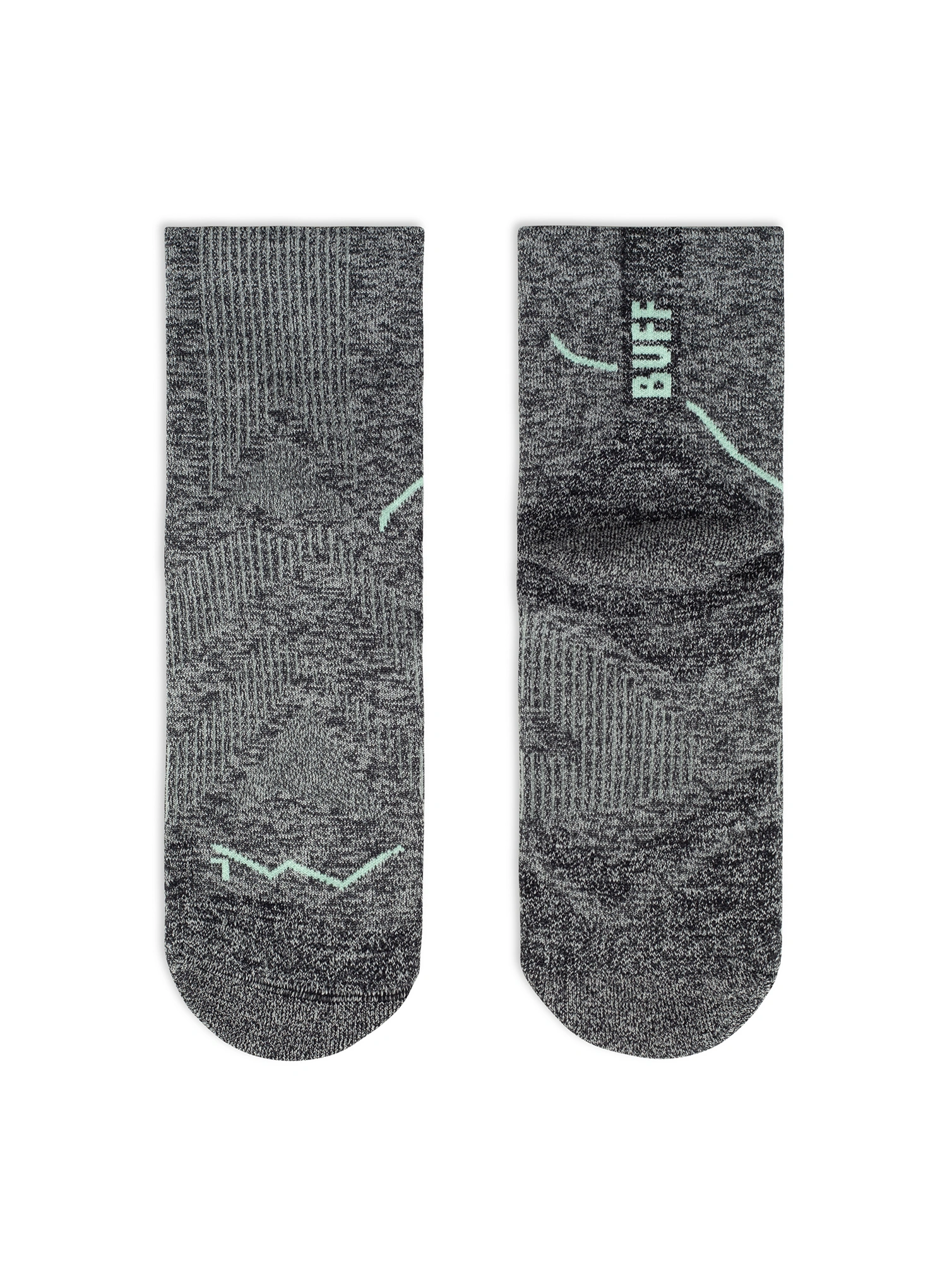 Ponožky na běhání Buff Dryflx Quarter Sock DQ - light grey