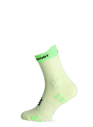 Ponožky na běhání Compressport Pro Racing Socks v4.0 Trail - lime/neon green