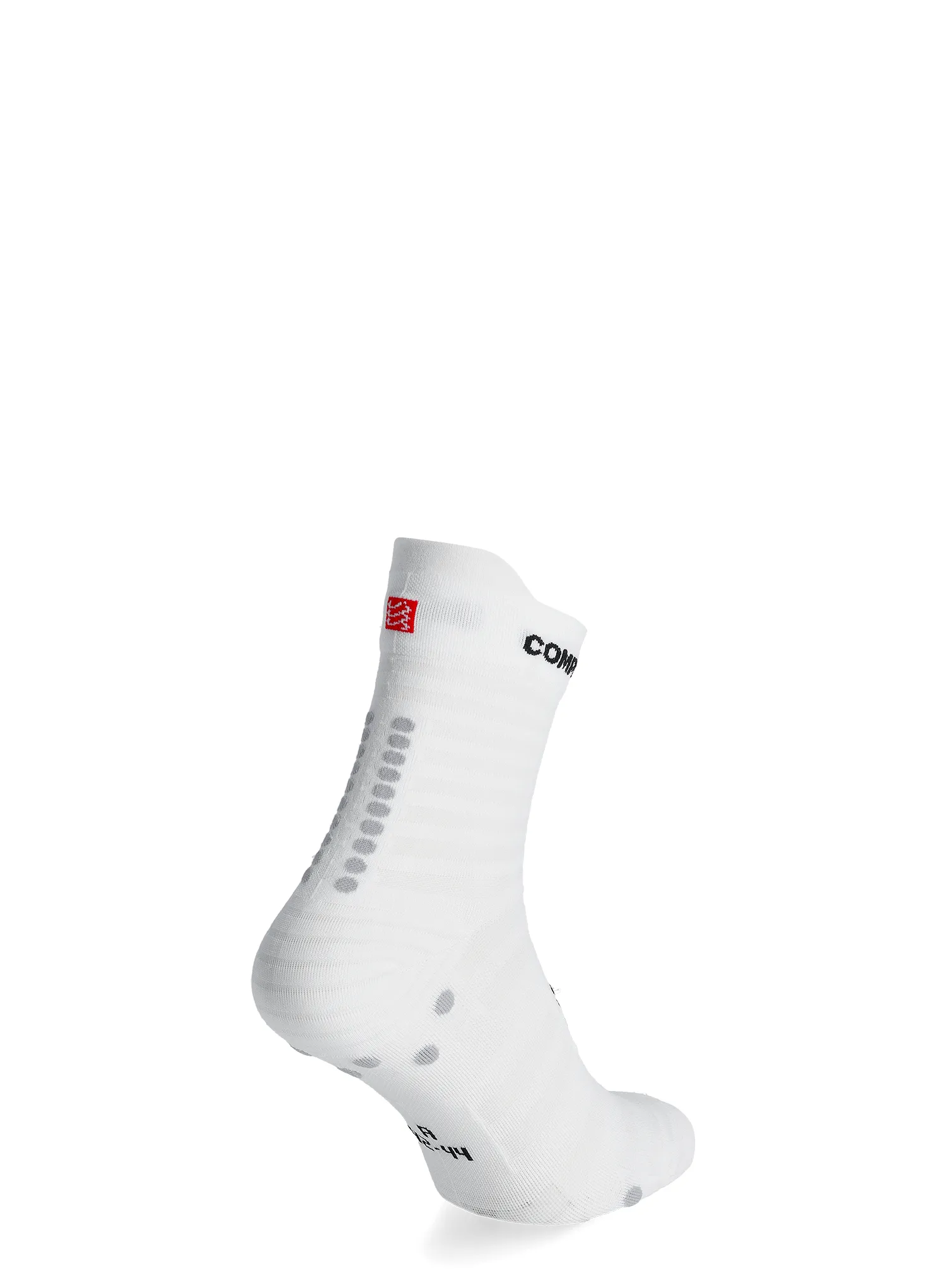 Ponožky na běhání Compressport Pro Racing v4.0 UL Run High - white/alloy