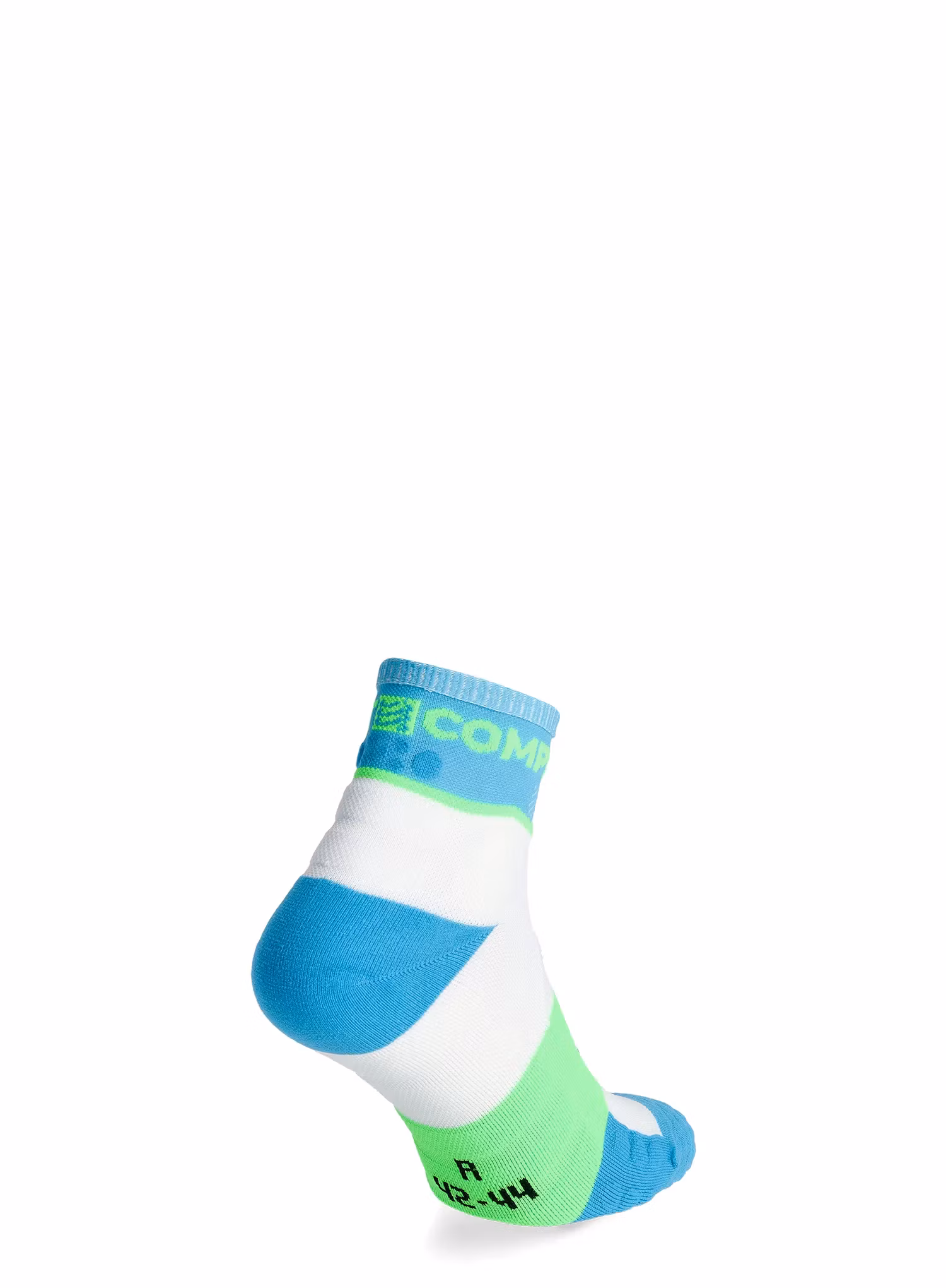 Ponožky na běhání Compressport Ultra Trail Socks v2.0 Low - norse blue/neon green