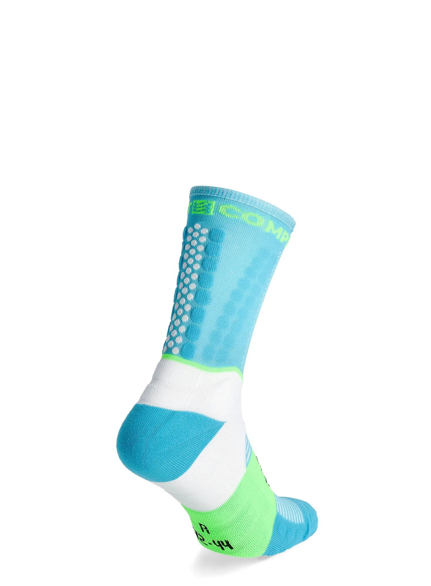 Ponožky na běhání Compressport Ultra Trail Socks v2.0 - norse blue/neon green