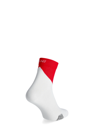 Ponožky na běhání Salomon S/Lab Phantasm Ankle - white/fiery red