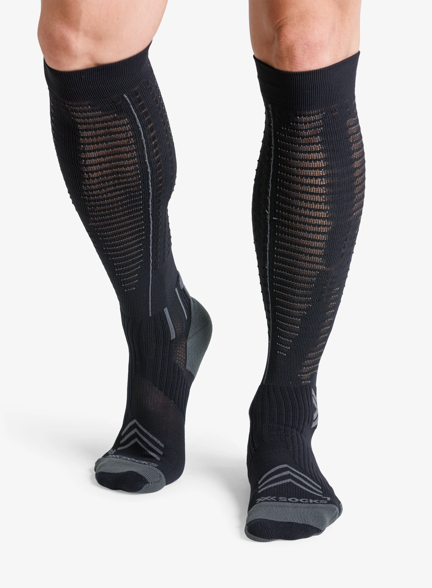 Ponožky na běhání X-Socks Run Expert Effektor Otc - black/charcoal