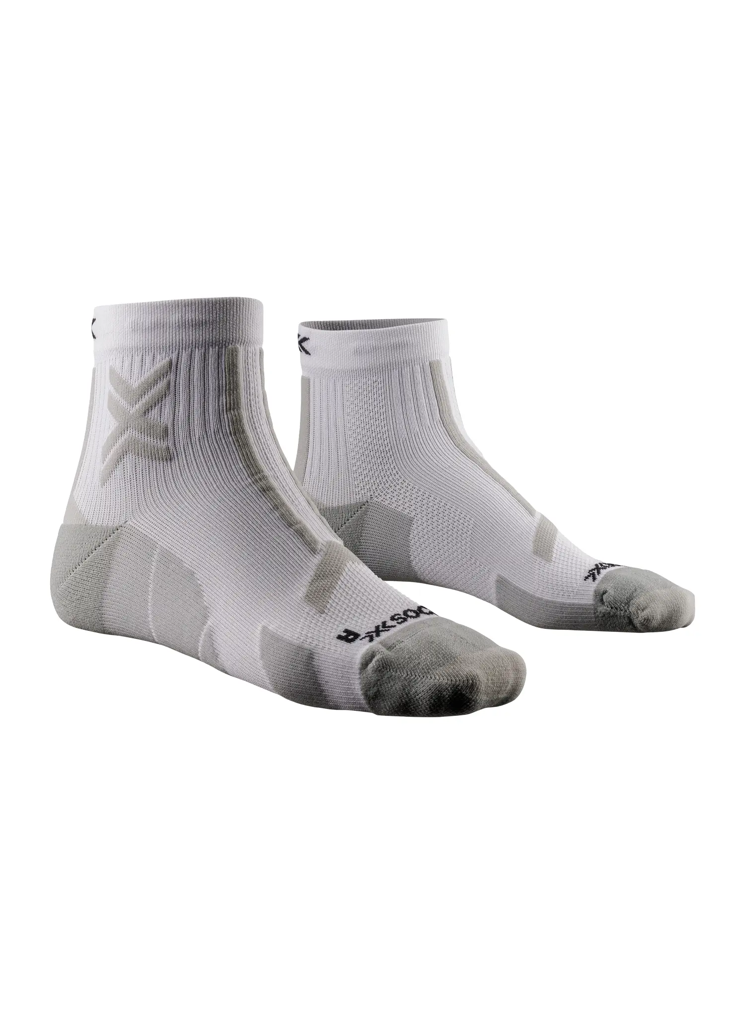 Ponožky na běhání X-Socks Trail Run Discover Ankle - artic white/pearl grey