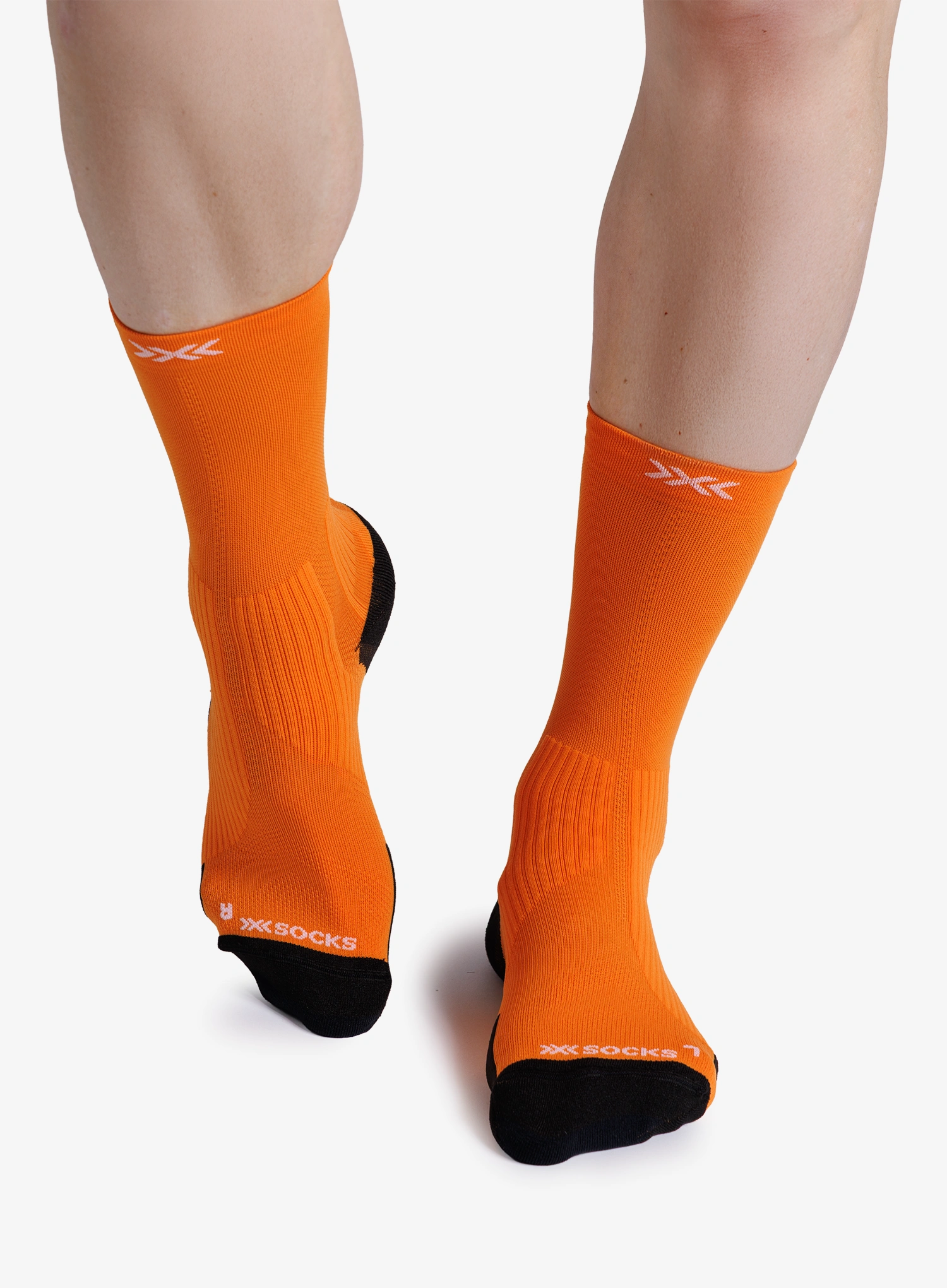 Ponožky na běhání X-Socks Trailrun Perform Crew - flame orange