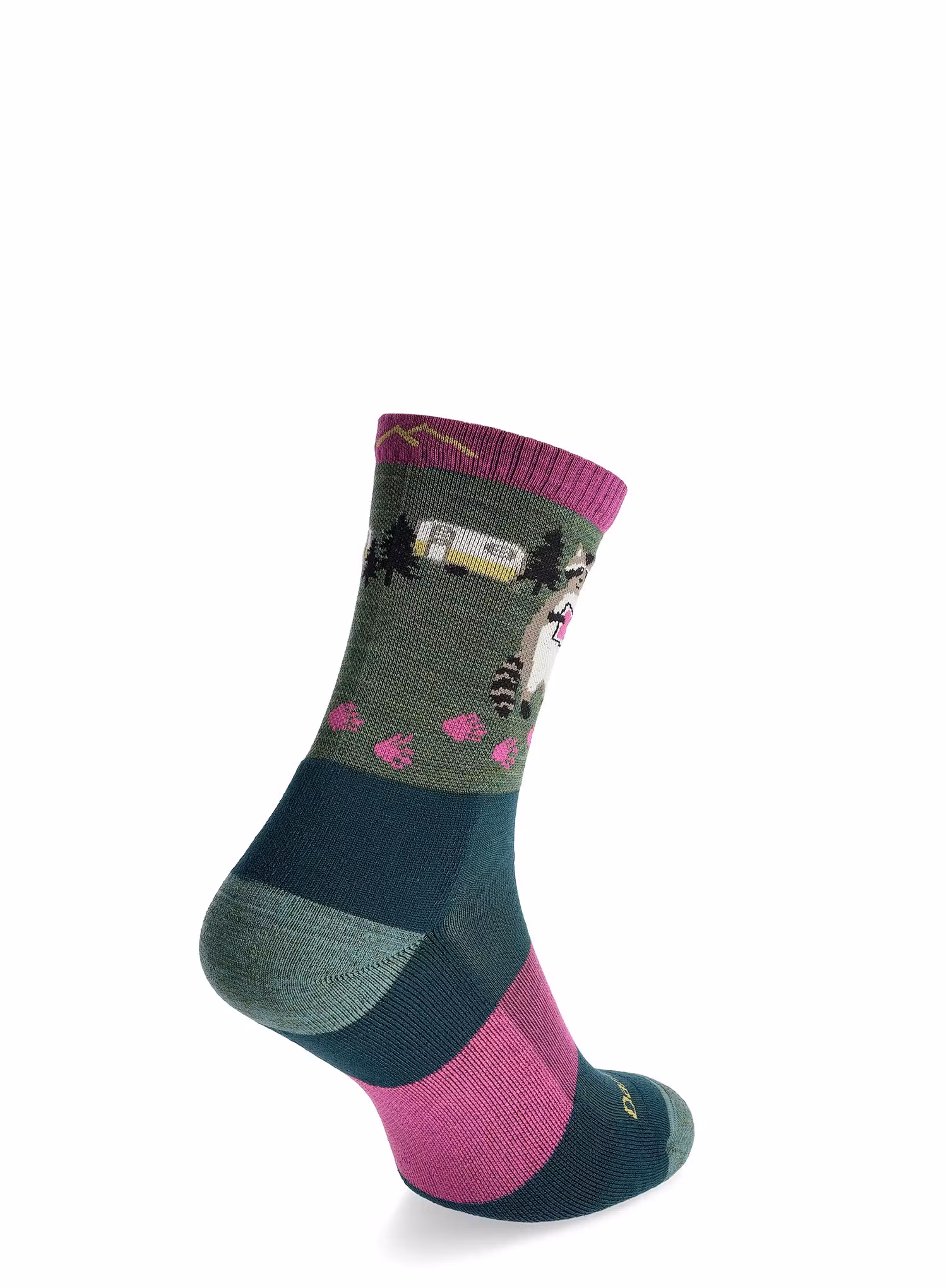 Dámské ponožky Darn Tough Critter Club Micro Crew Lightweight with Cushion - moss