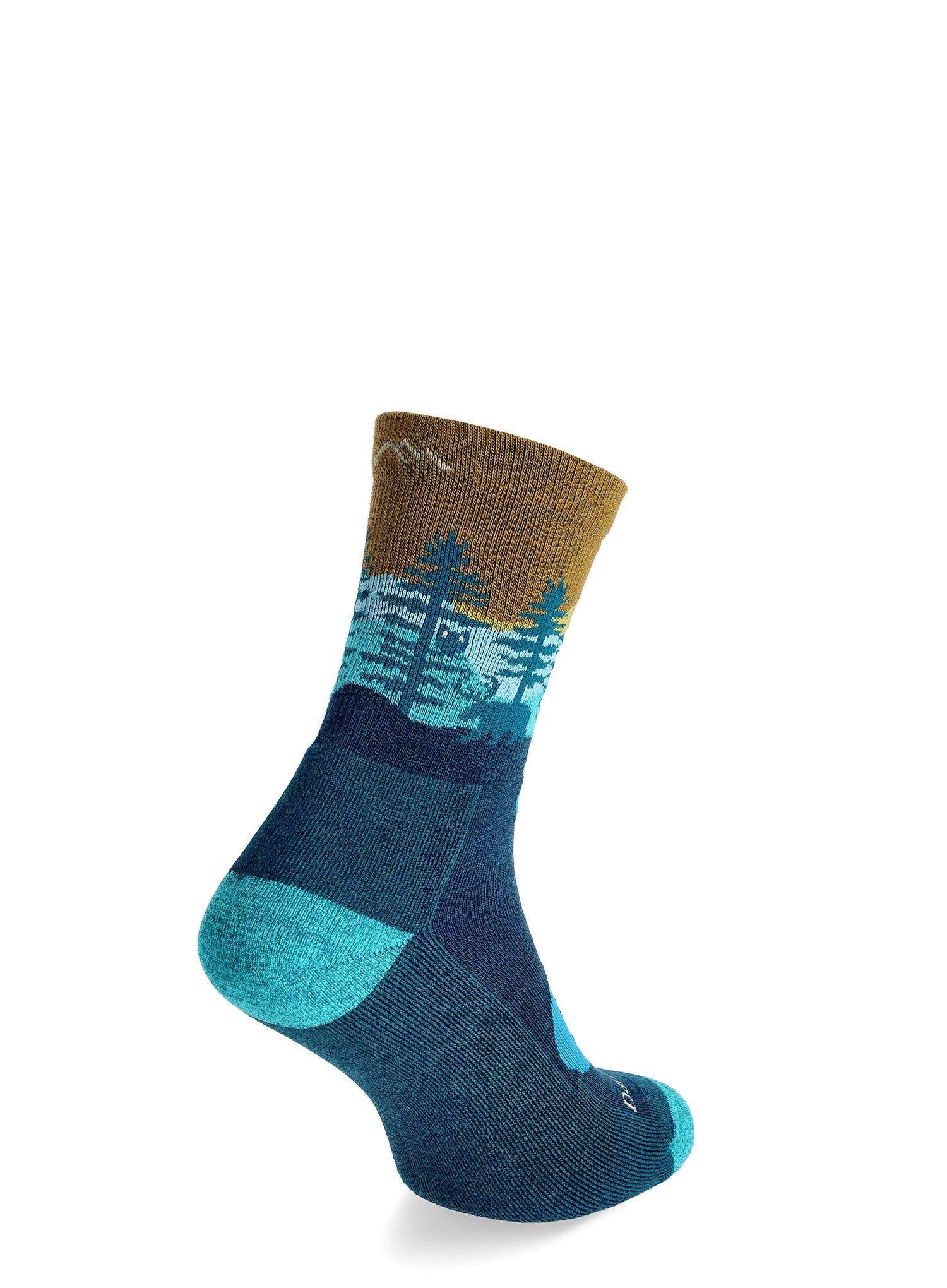 Dámské ponožky Darn Tough Northwoods Micro Crew Midweight with Cushion - dark teal