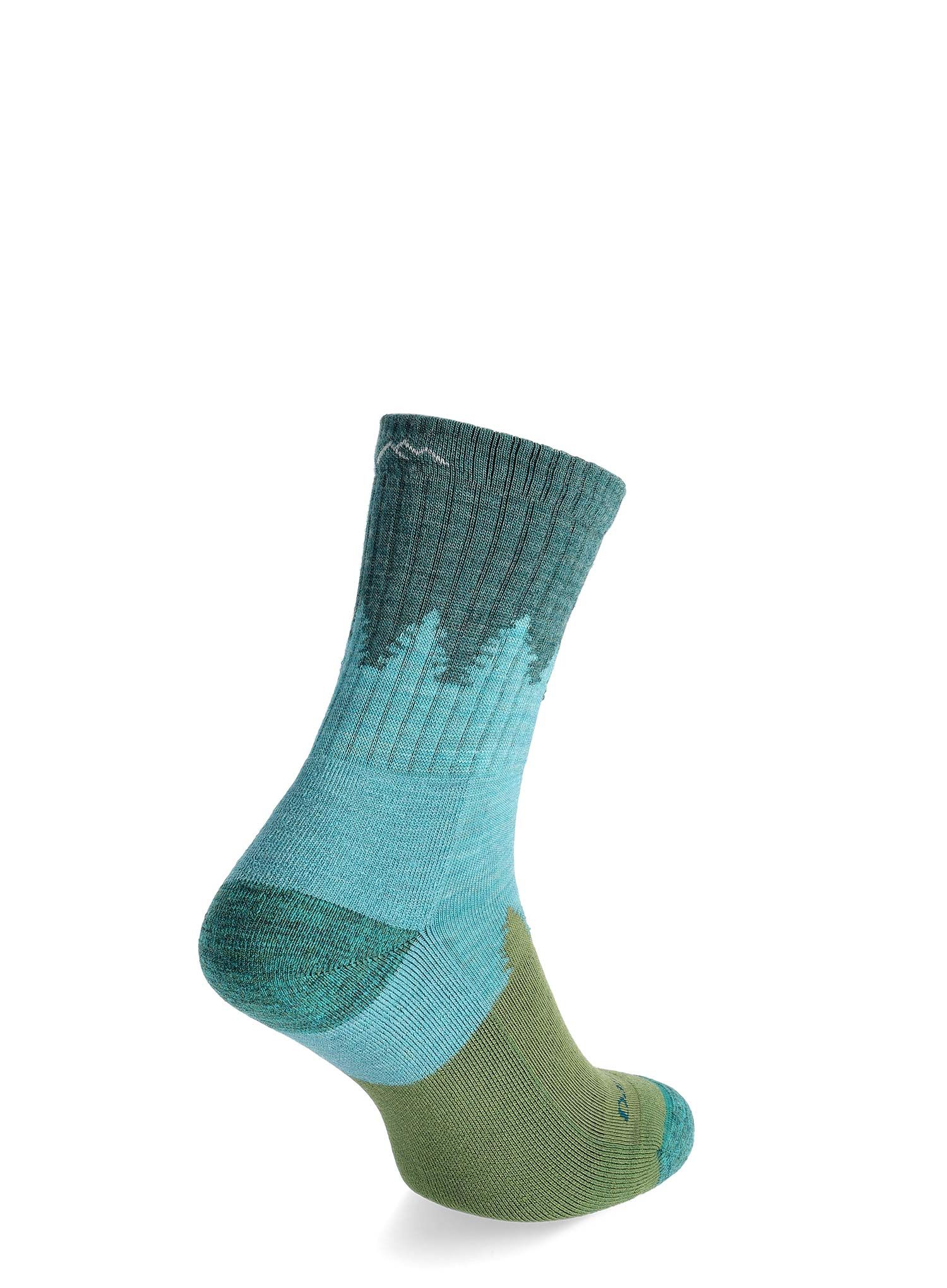 Dámské ponožky Darn Tough Treeline Micro Crew Midweight with Cushion - aqua