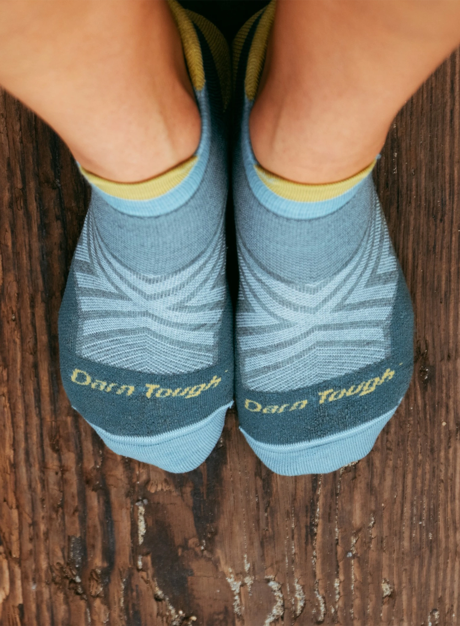 Běžecké ponožky dámské Darn Tough Run No Show Tab Ultra-Lightweight with Cushion - teal