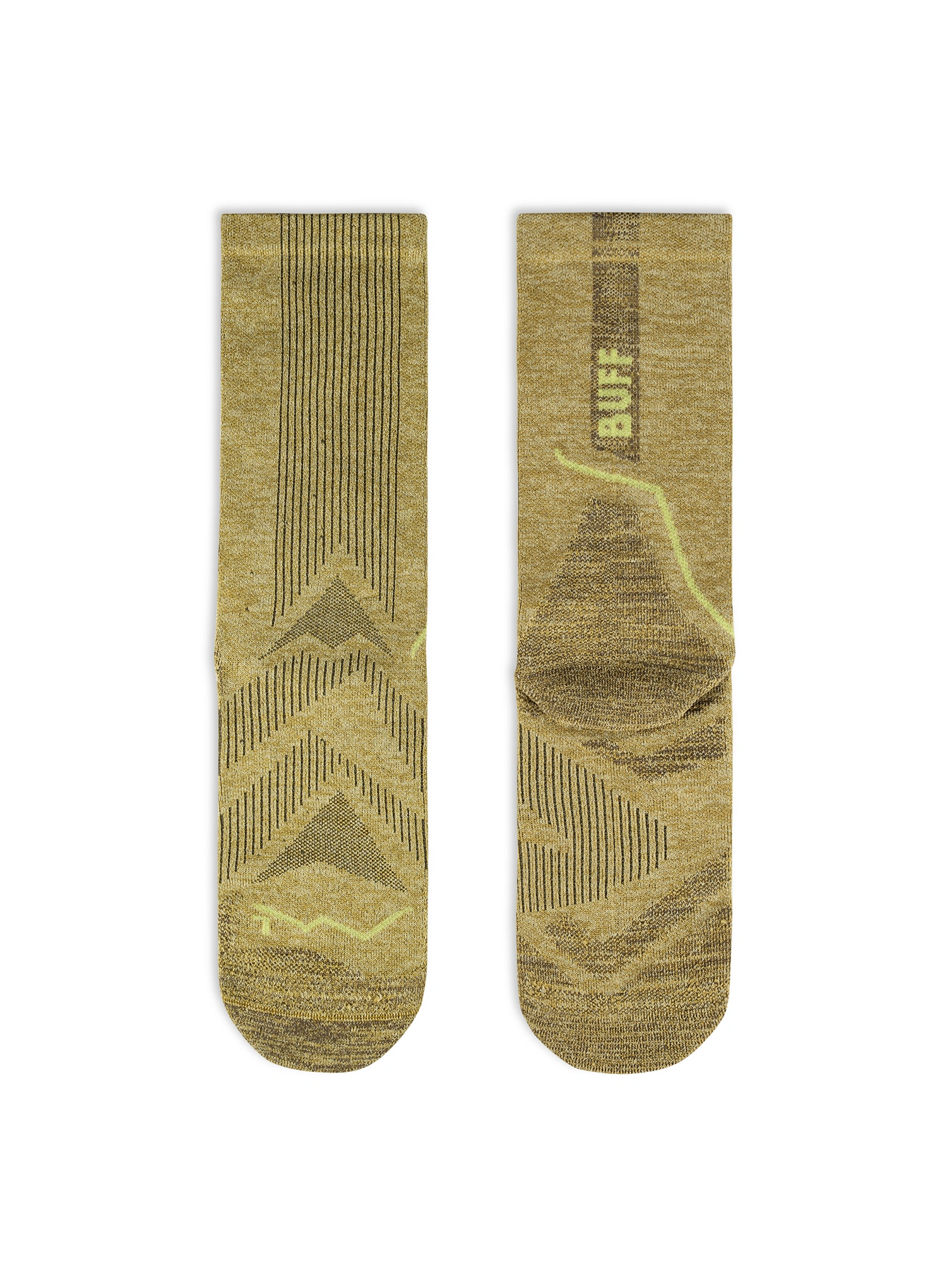 Běžecké ponožky Buff Dryflx Crew Sock DC - gingko