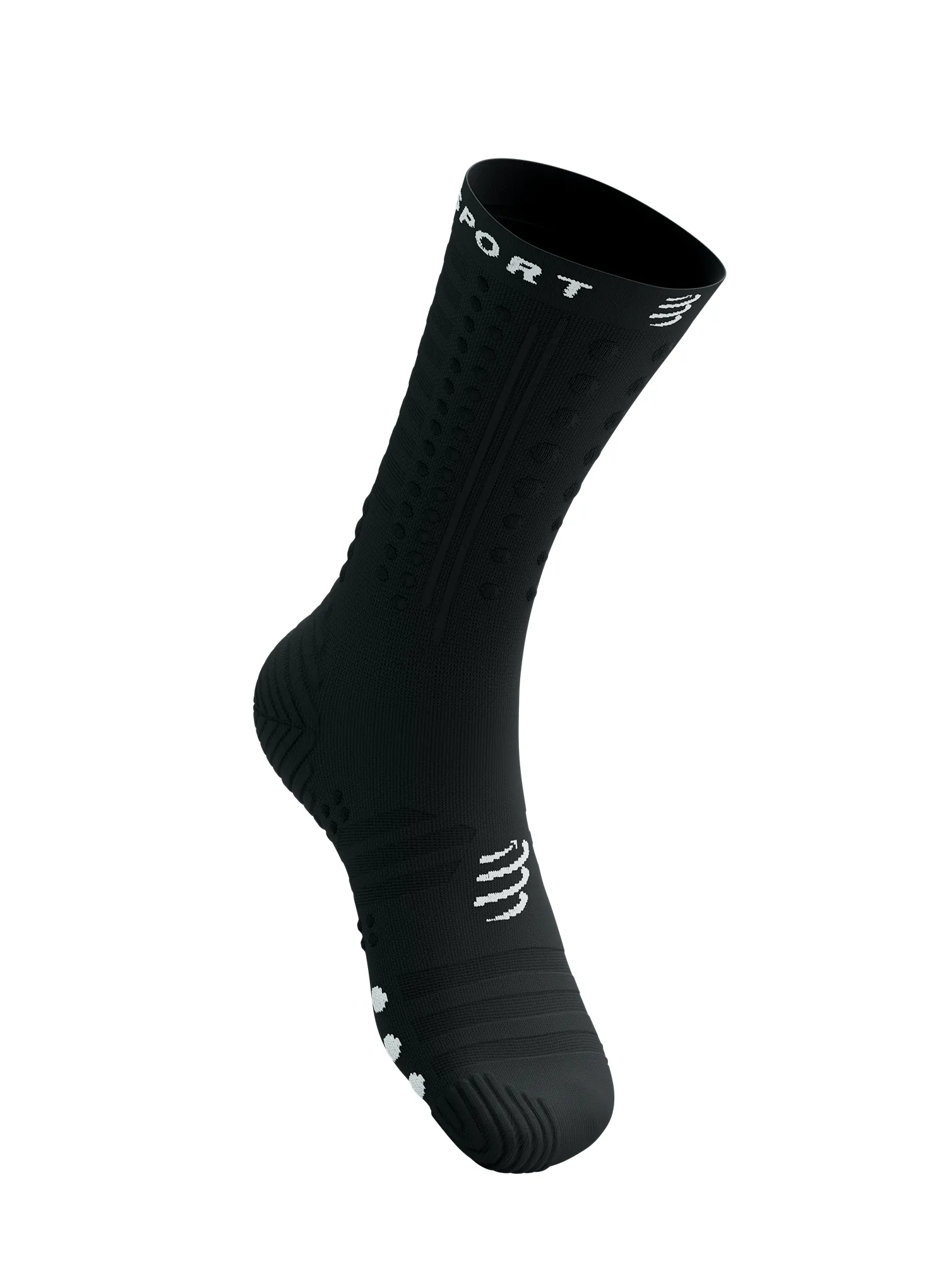 Běžecké ponožky Compressport Aero Socks 2.0 - black/white