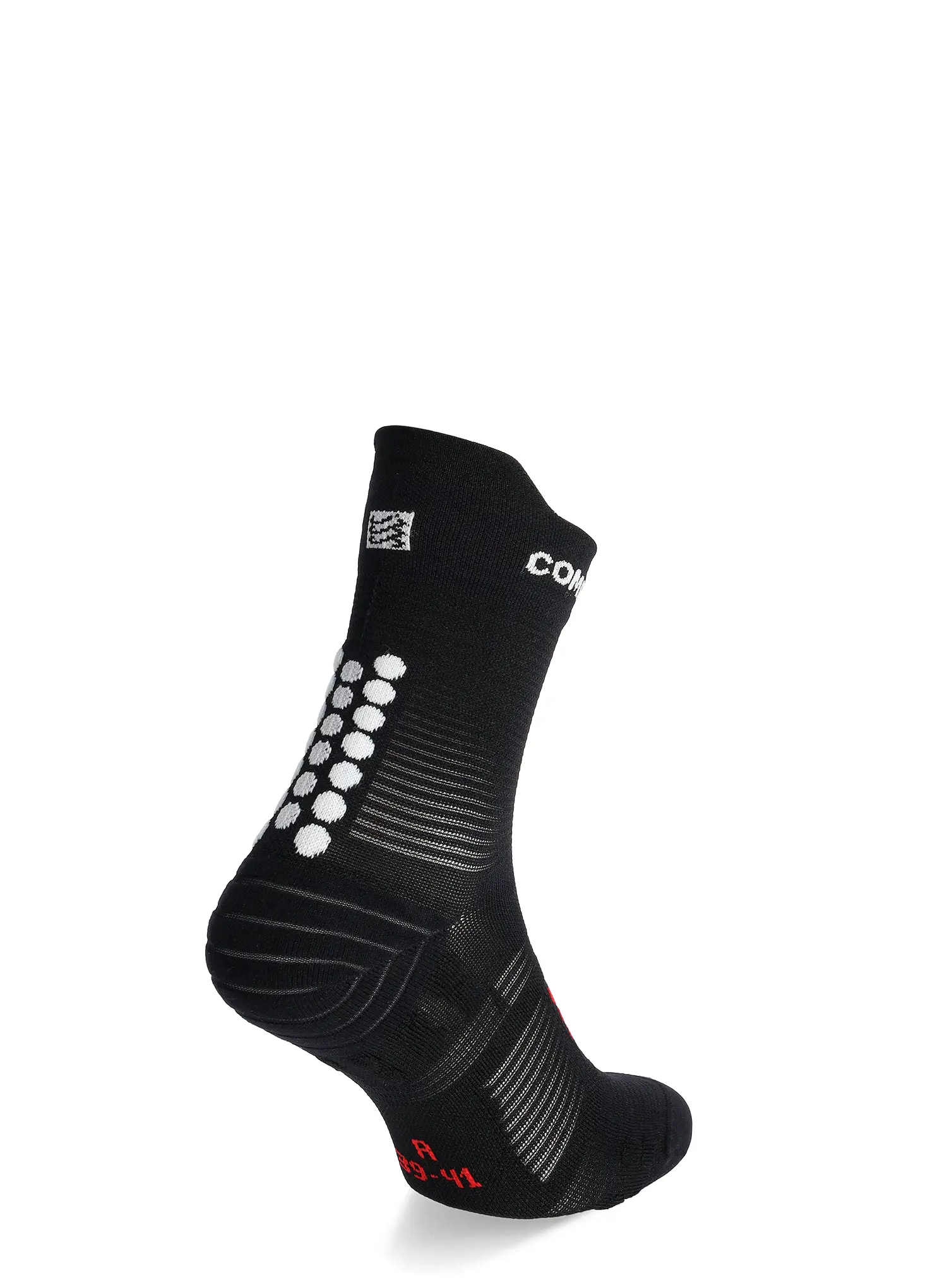 Běžecké ponožky Compressport Pro Racing Socks v4.0 Run High - black/white