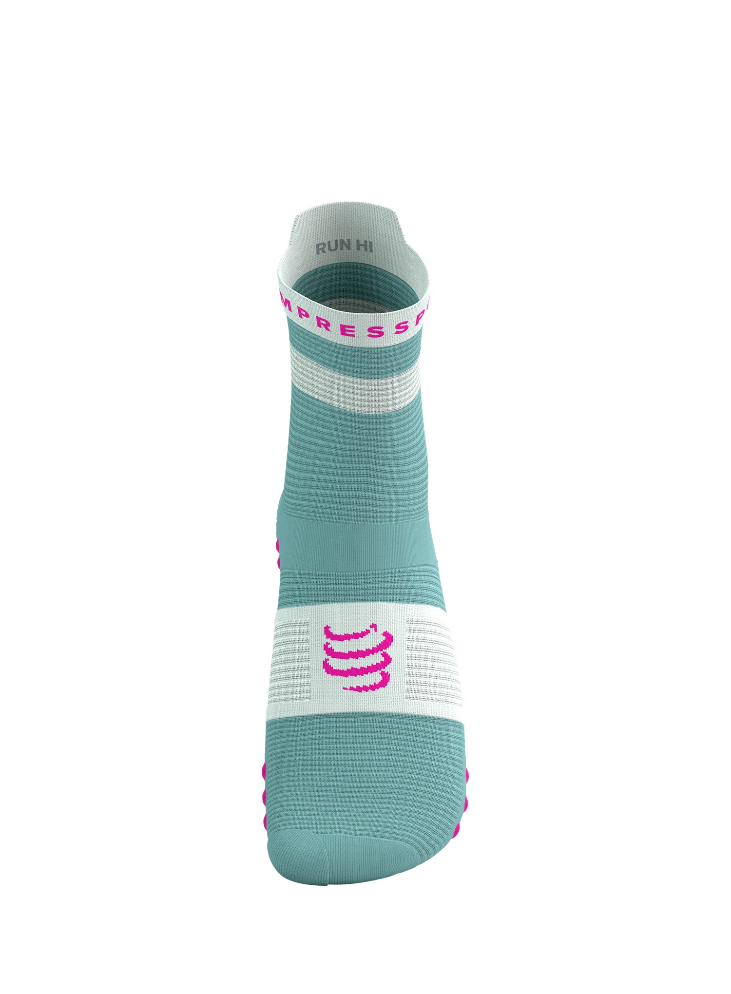 Běžecké ponožky Compressport Pro Racing Socks v4.0 Run High - ether/neon pink