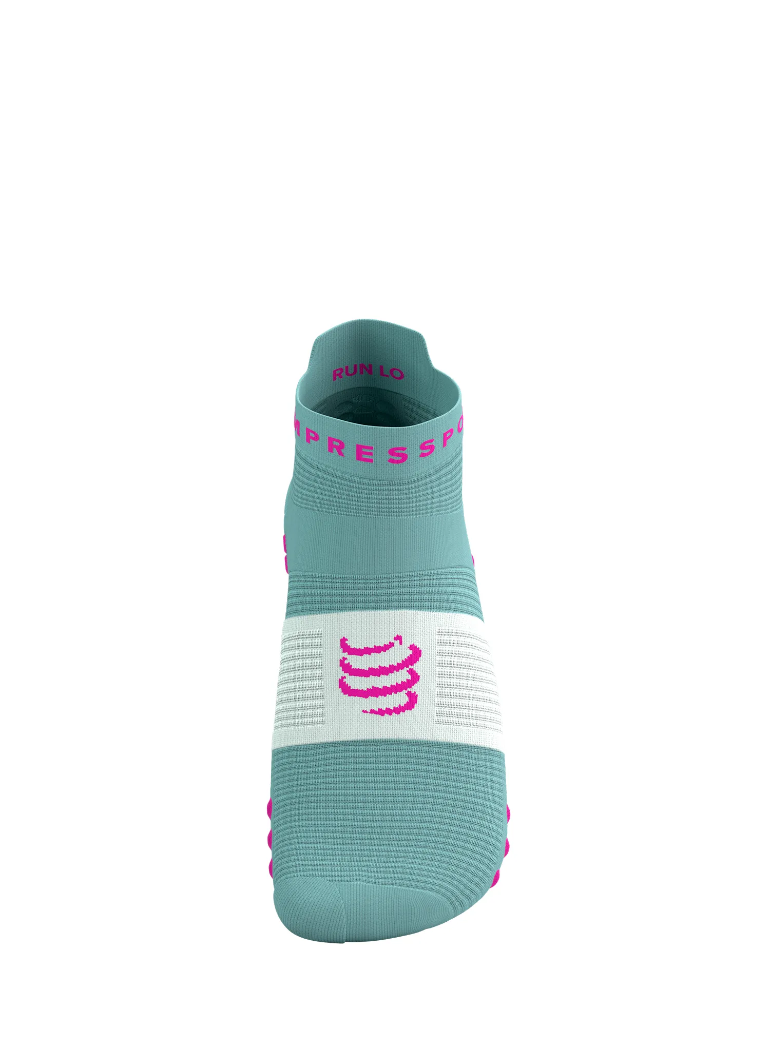 Běžecké ponožky Compressport Pro Racing Socks v4.0 Run Low - ether/neon pink