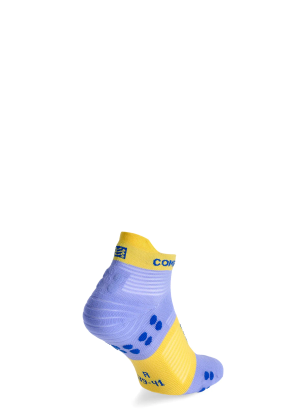 Běžecké ponožky Compressport Pro Racing Socks v4.0 Run Low - jacaranda/maize