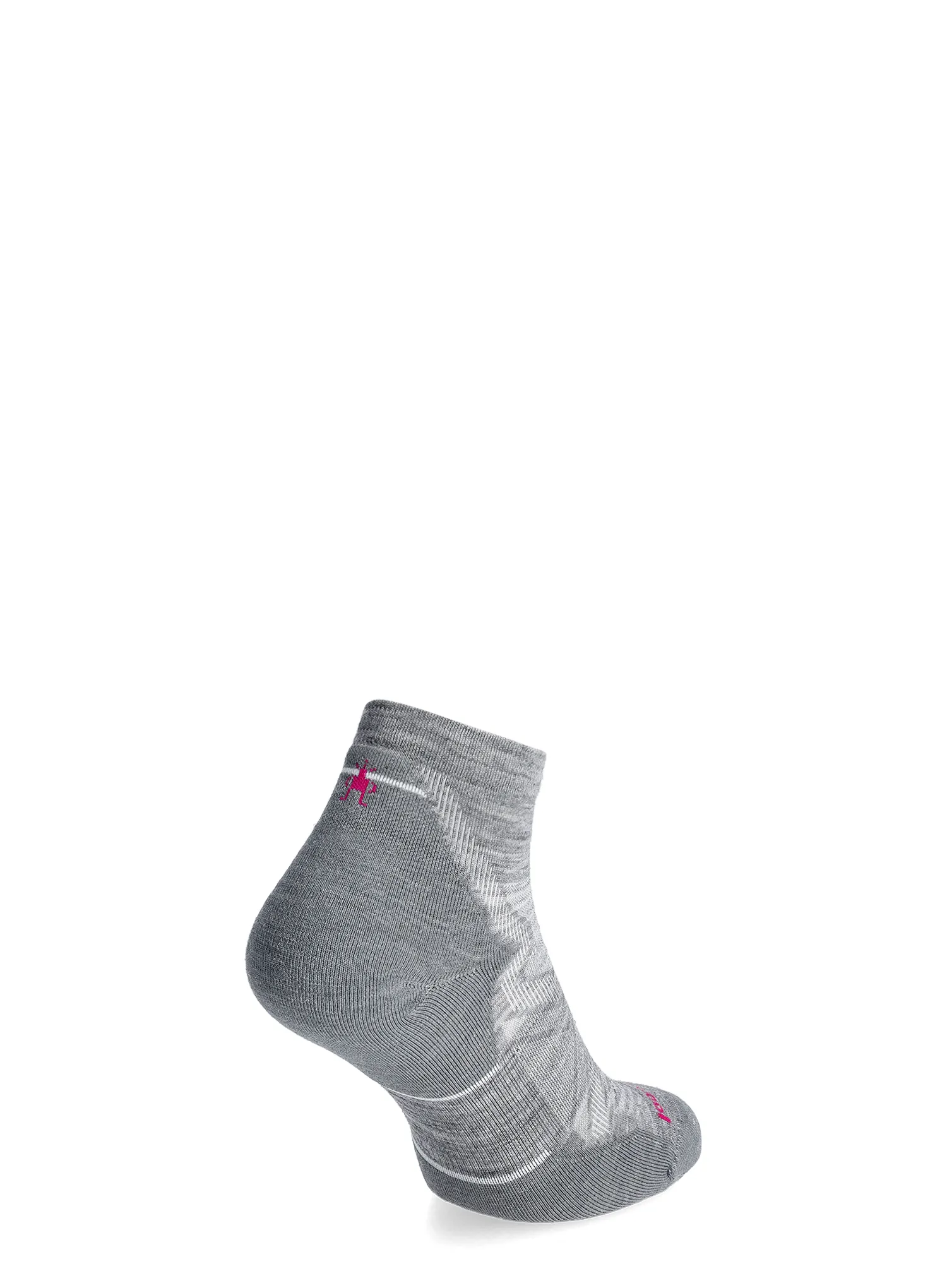 Běžecké ponožky dámské Smartwool Run Targeted Cushion Ankle Socks - light gray/white